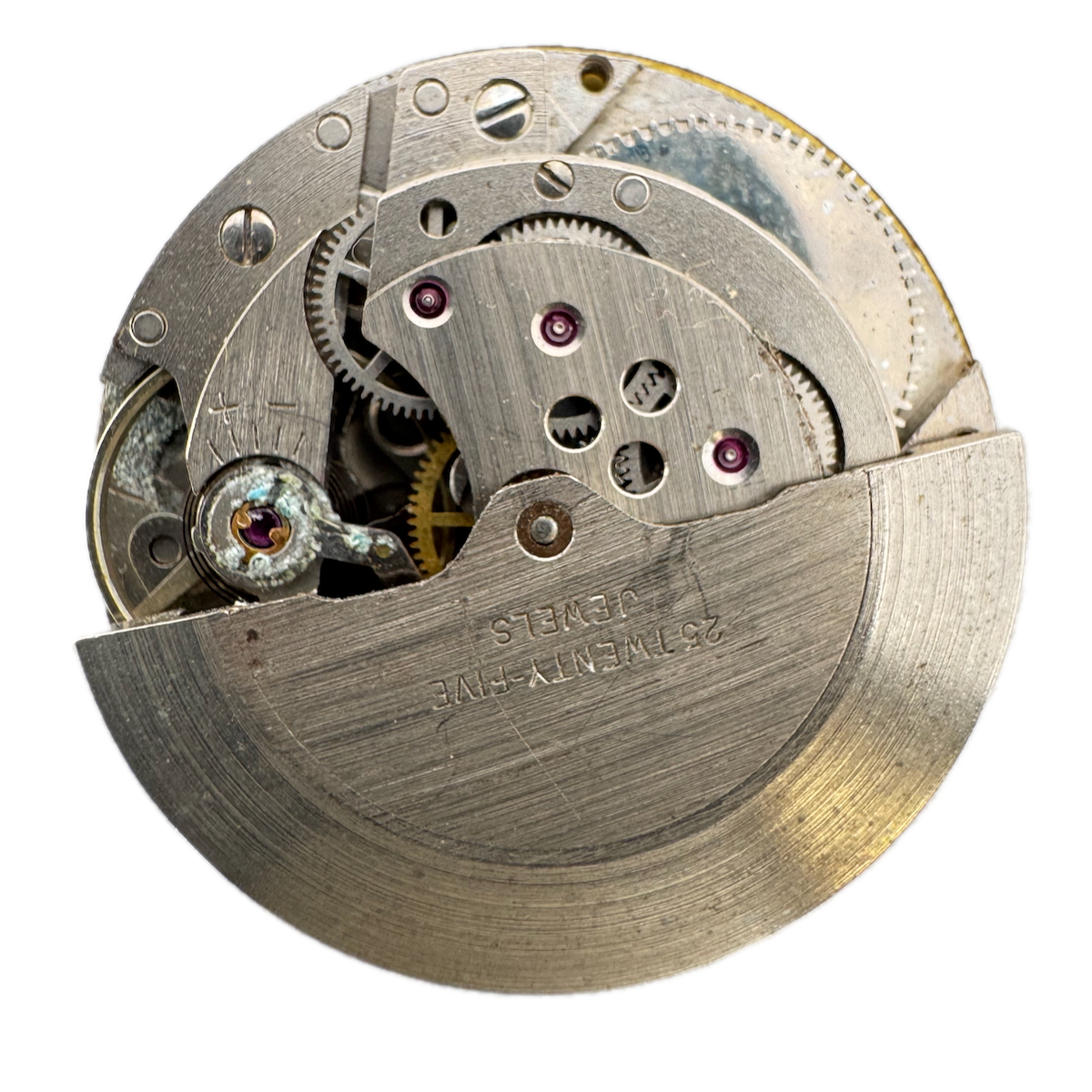 Vintage Elgin Broad Arrow Diver Automatic Men's Wristwatch Movement PUW 1361