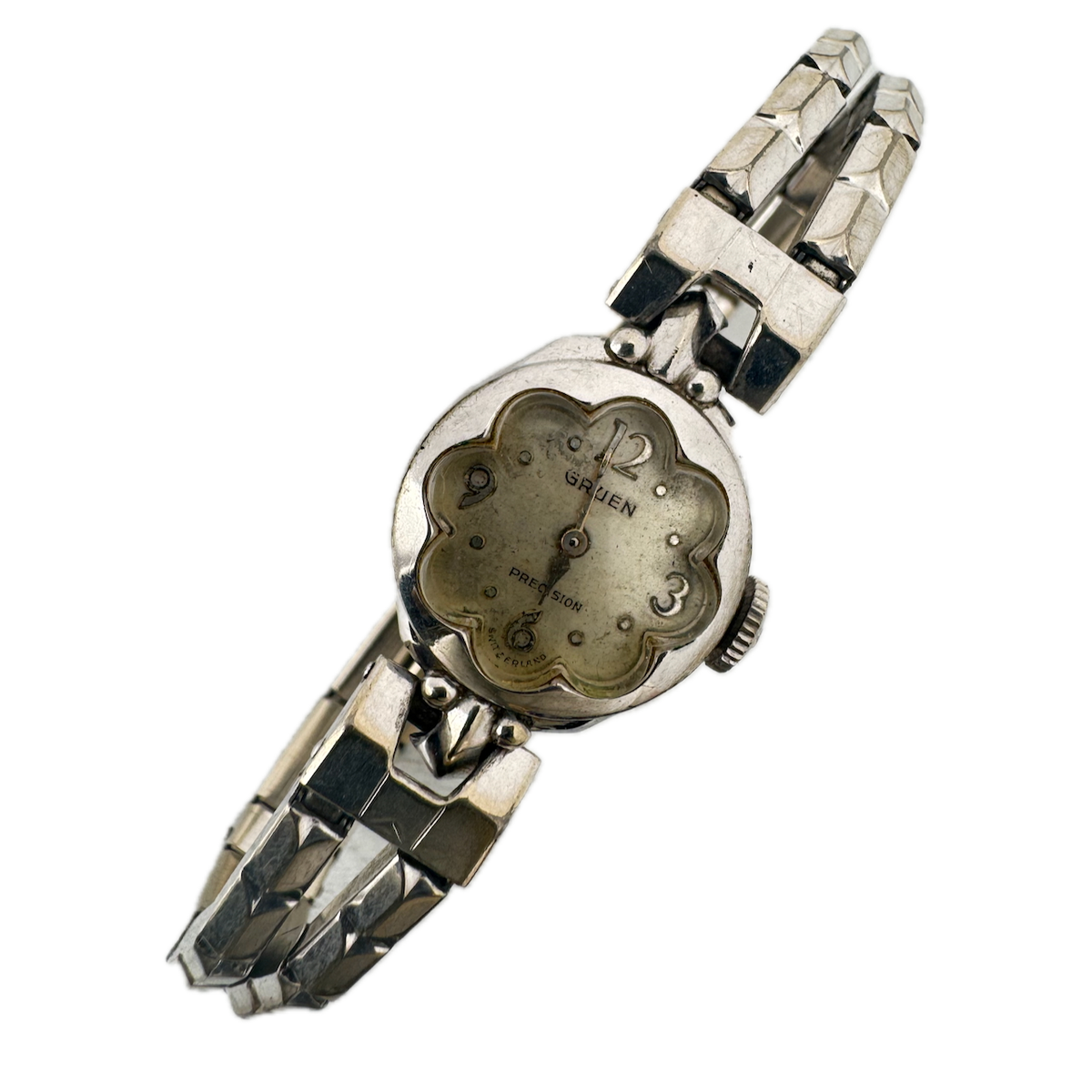 Vintage 17mm Gruen Precision 215 17 Jewel Men's Wristwatch Swiss 10k GF