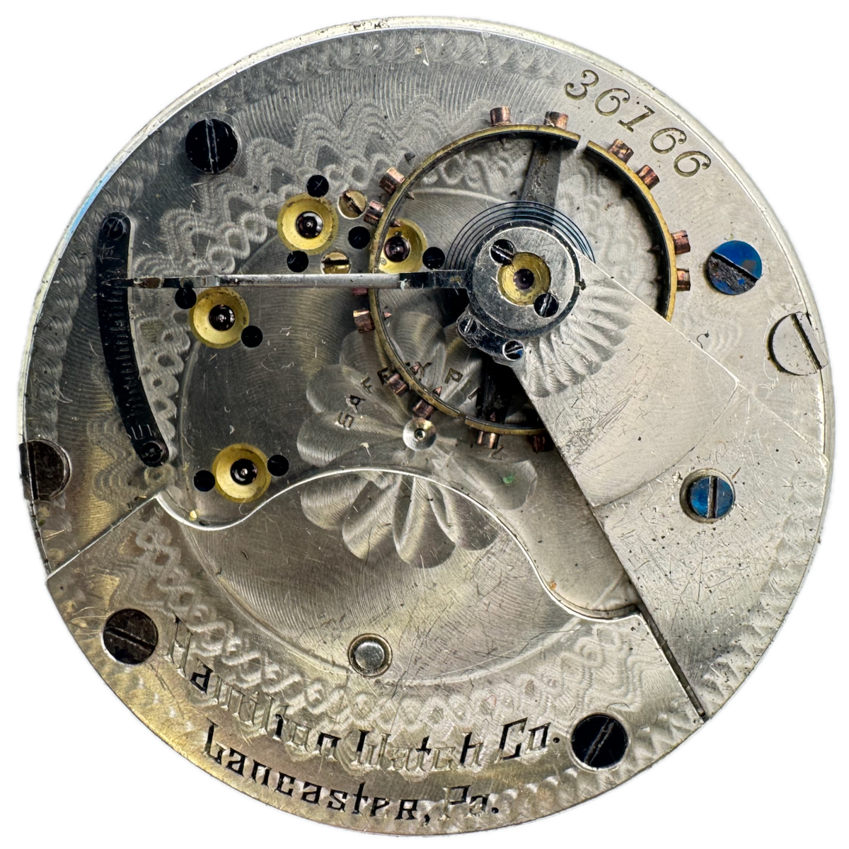 Antique 18s 1898 Hamilton 15J Mechanical Pocket Watch Open Face Movement 928 USA