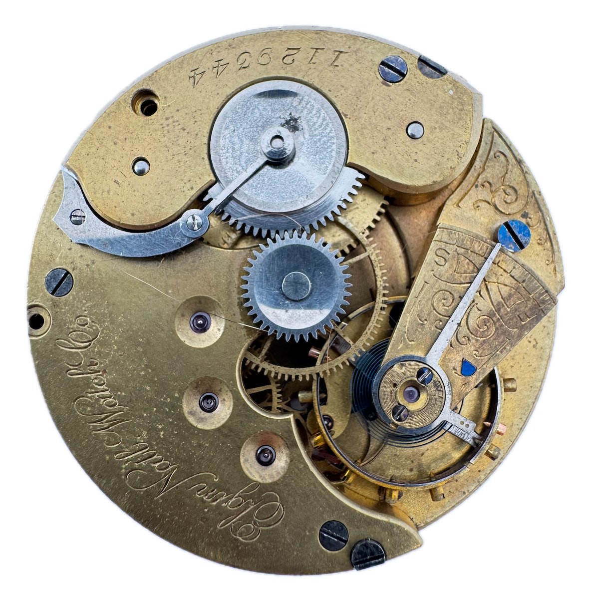 Antique 16S Elgin Mechanical Hunter Config. Pocket Watch Movement Grade 93 USA