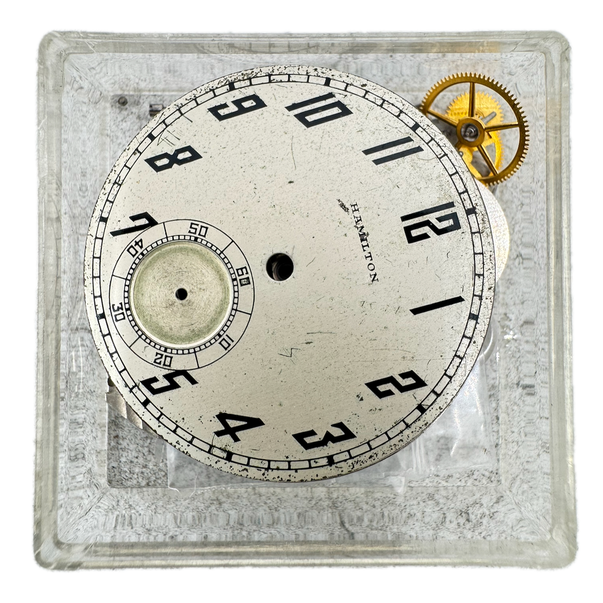 Antique 12s 1931 Hamilton 19J Mechanical Pocket Watch Movement 918 USA fParts