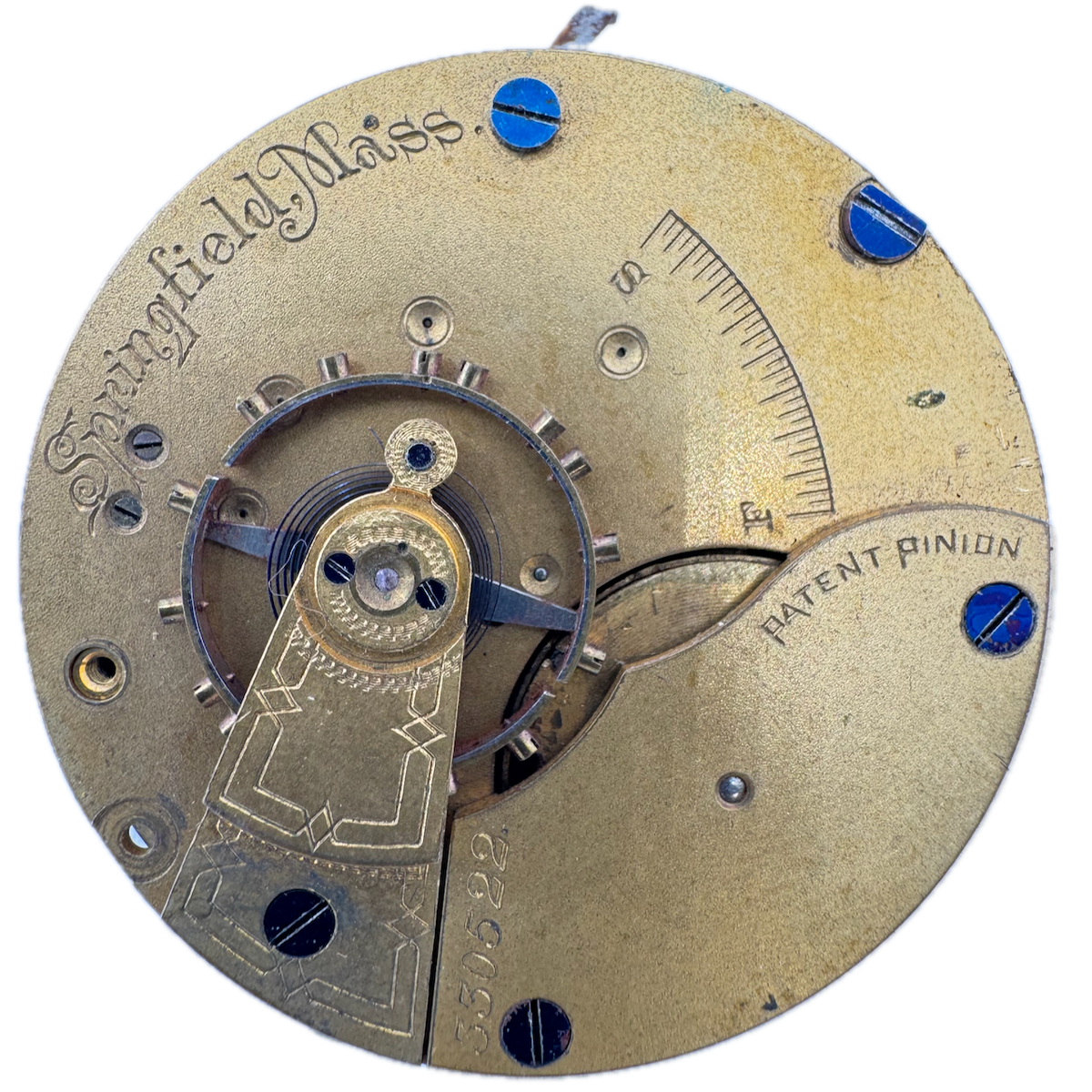 Antique 18 Size Hampden Mechanical Hunter Pocket Watch Movement Springfield USA