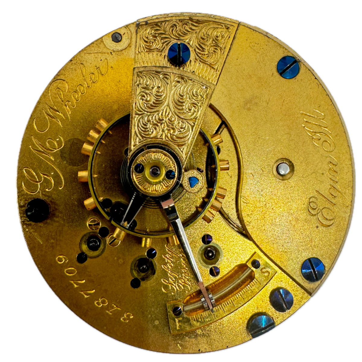 Antique 18s 1889 Elgin Multicolor 15 Jewel Pocket Watch Movement 75 USA