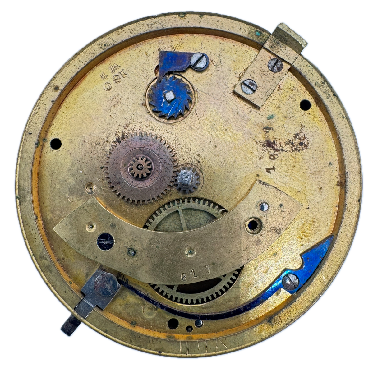 Antique 46.5mm Fattorini & Sons Chronometer Key Wind Fusee Pocket Watch Movement
