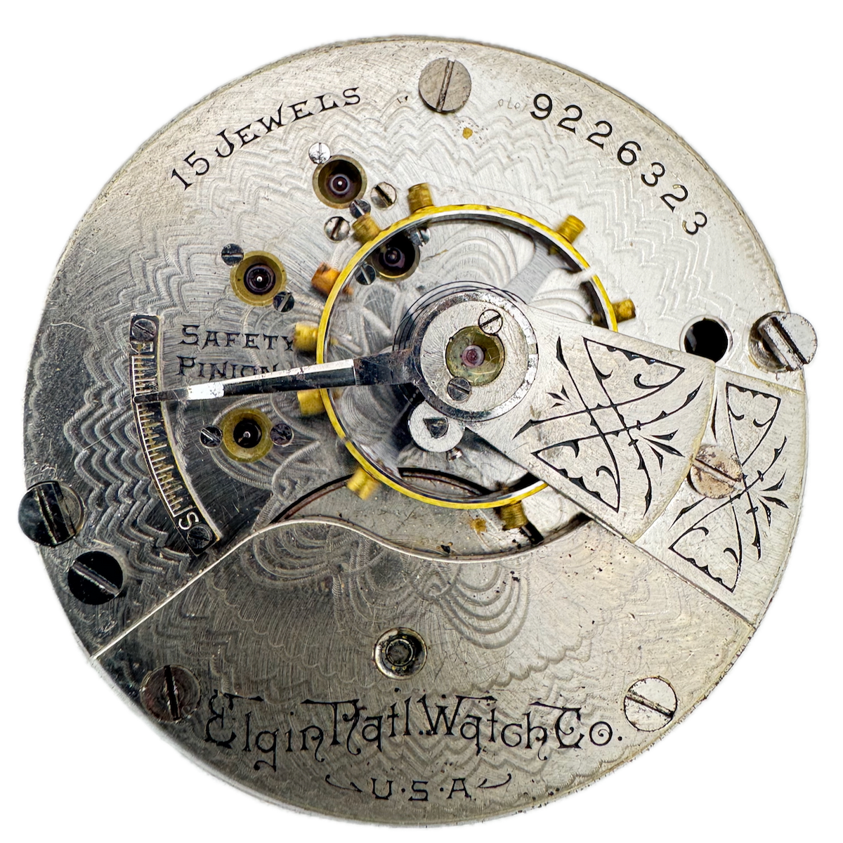 Antique 18s 1901 Elgin Multicolor 15jMechanical Pocket Watch Movement 218 USA