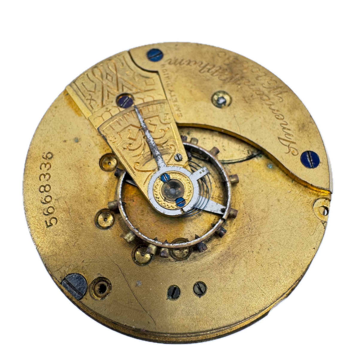 Antique 18s 1892 Waltham 7 Jewel Mechanical Hunter Pocket Watch Movement 1 USA