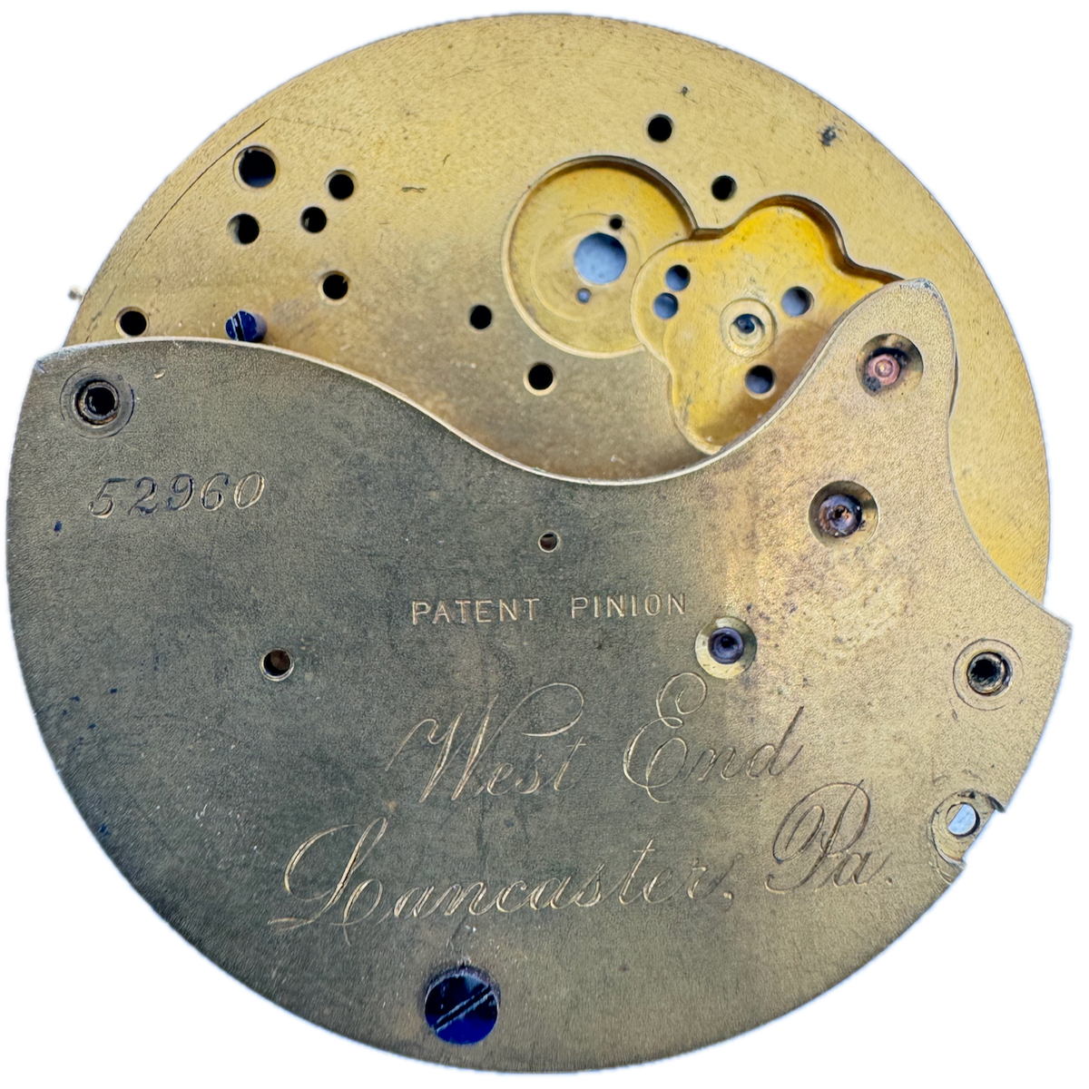 Antique 18s 1881 Lancaster 10j Mechanical Pocket Watch Movement West End USA