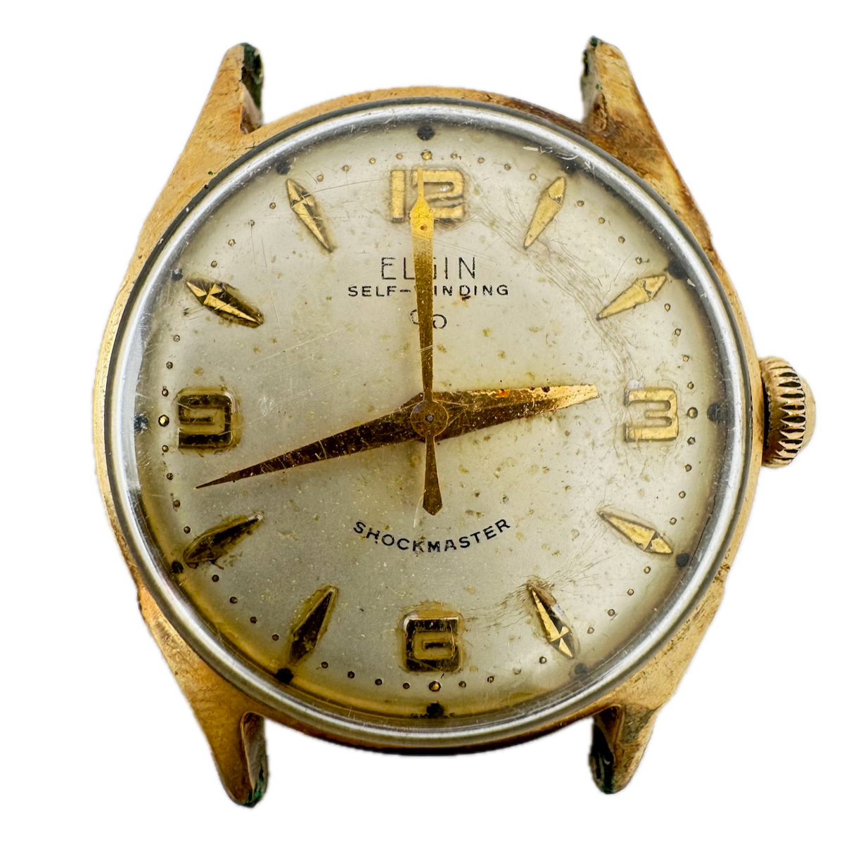 Vintage 29mm Elgin 6835 17 Jewel Men's Automatic Wristwatch 645 Swiss 10k GF