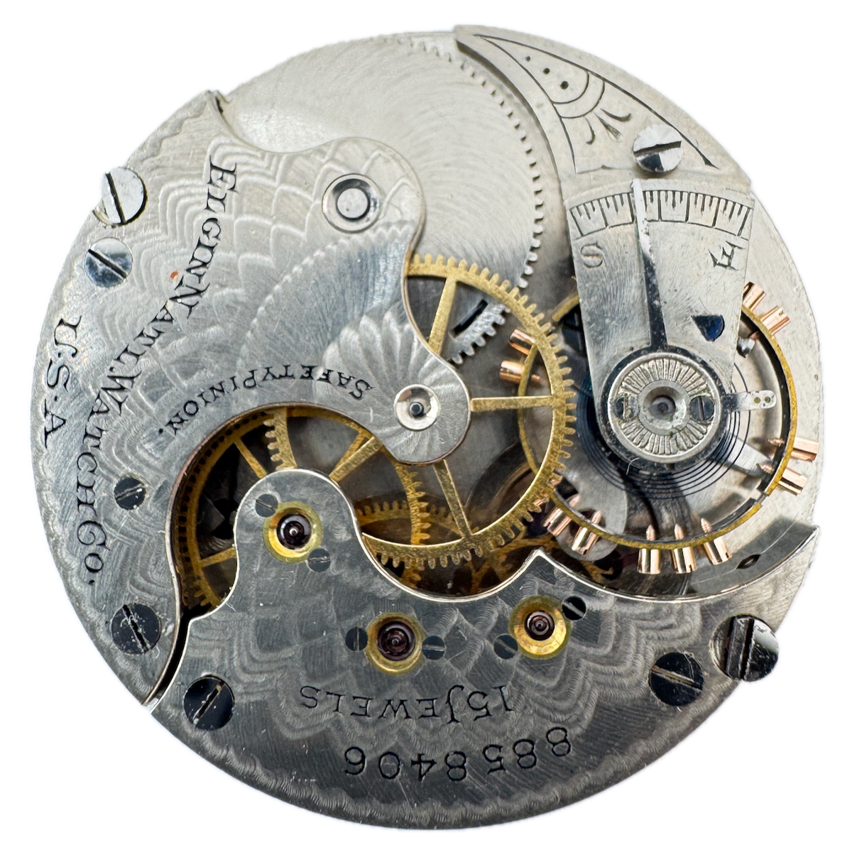 Antique 6s 1900 Elgin 15 Jewel Mechanical Hunter Pocket Watch Movement 216 USA