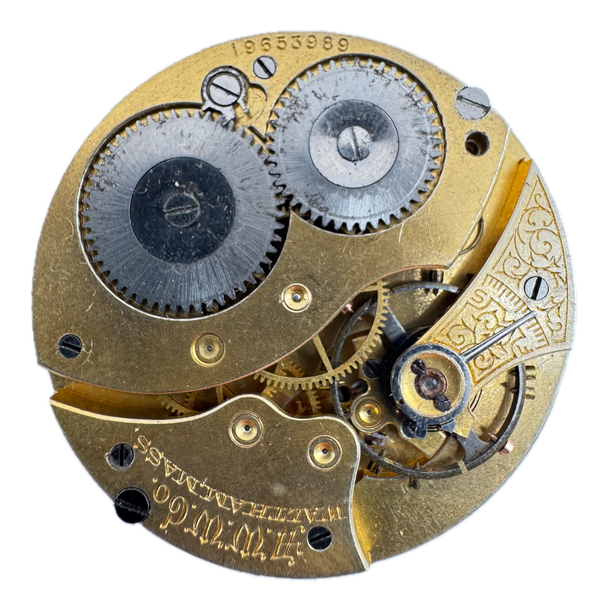 Antique 12s 1914 Waltham 7 Jewel Mechanical Pocket Watch Movement Equity USA