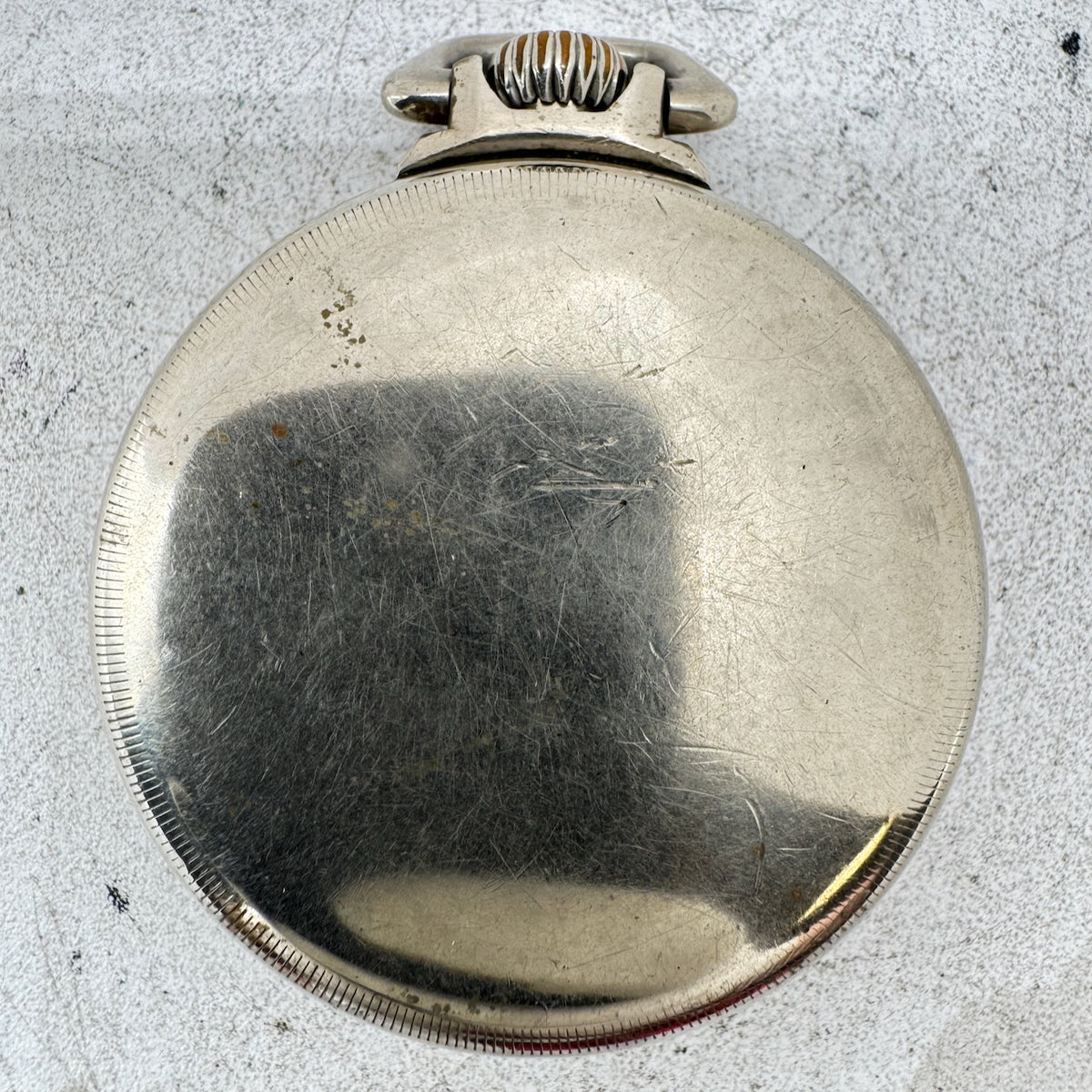 Antique 16 Size Keystone Coin Edge RailroadPocket Watch Case Silveroid USA