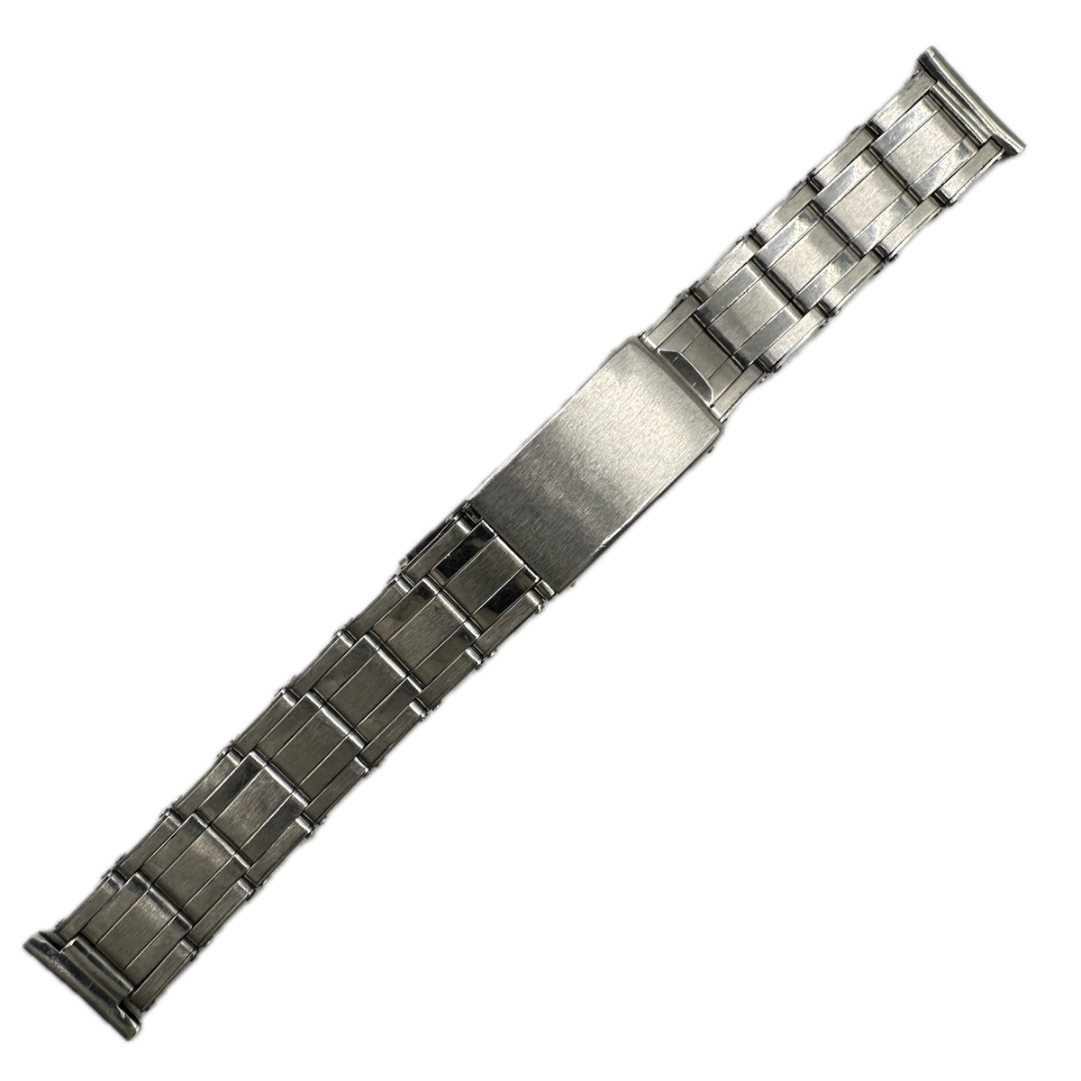 Vintage 17.5mm Unbranded Wristwatch Band Stainless Steel Stretch Deployment