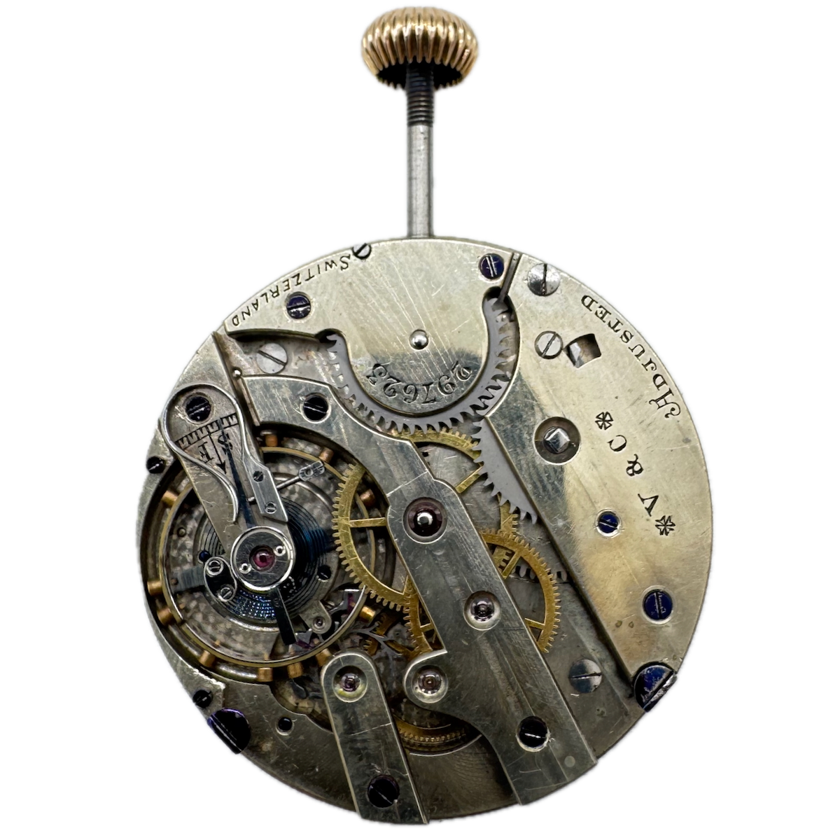 Antique 43mm Vacheron & Constantin Mechanical Pocket Watch Movement Adj Swiss