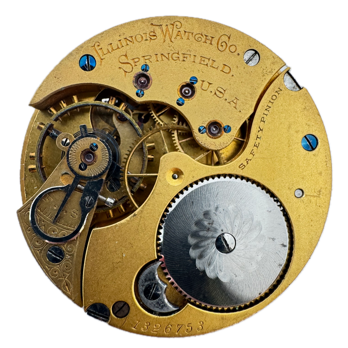 Antique 16s 1896 Illinois 11j Mechanical Hunter Pocket Watch Movement 171 USA