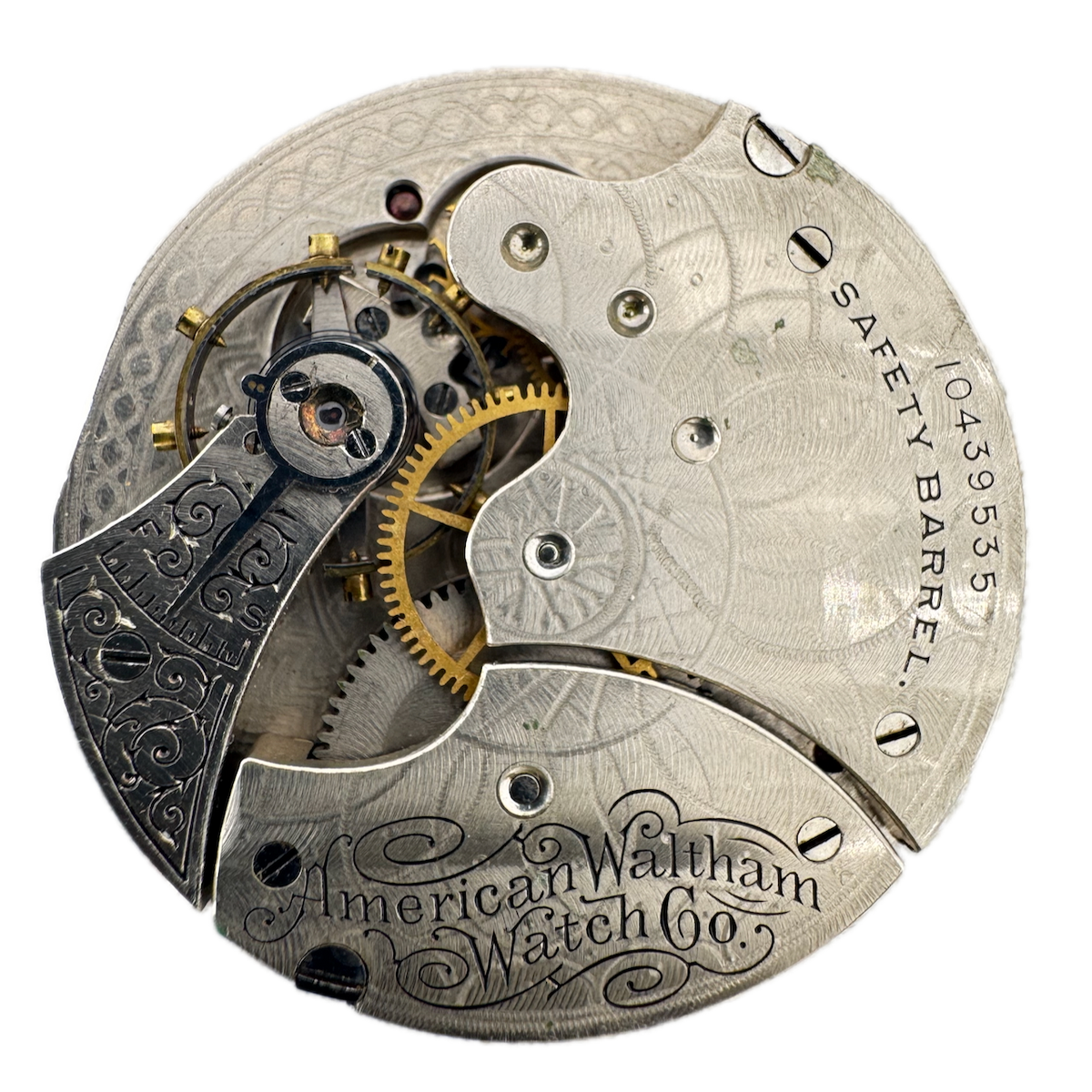 Antique 6s 1901 Waltham 15j Mechanical Hunter Pocket Watch Movement Seaside USA