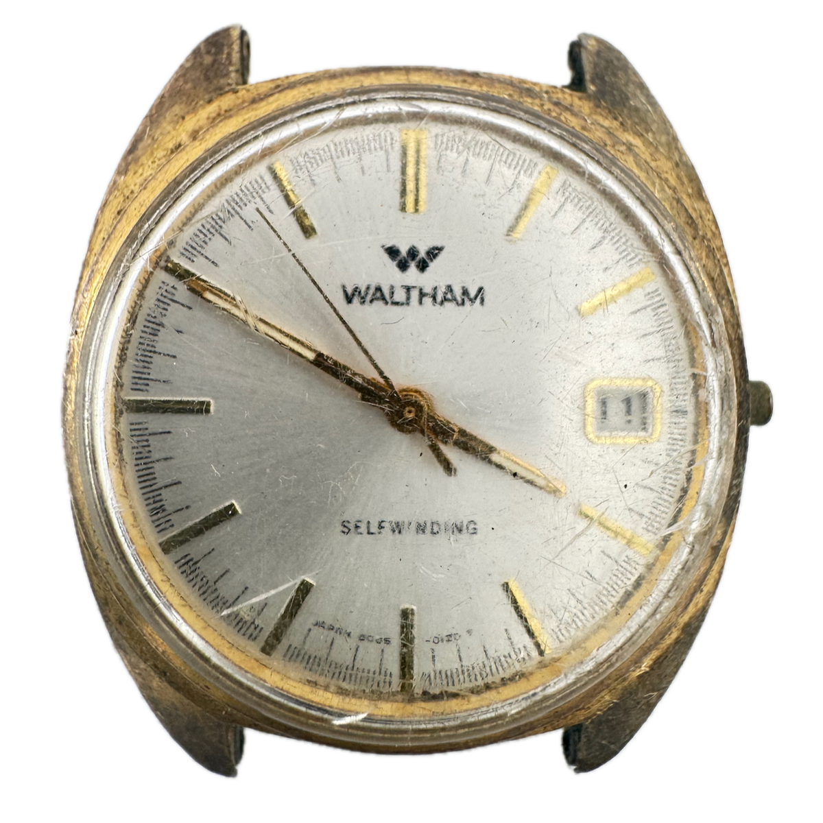 Vintage 34mm Waltham CS.300 Date 7 JMen's Automatic Wristwatch 5005C Two Tone