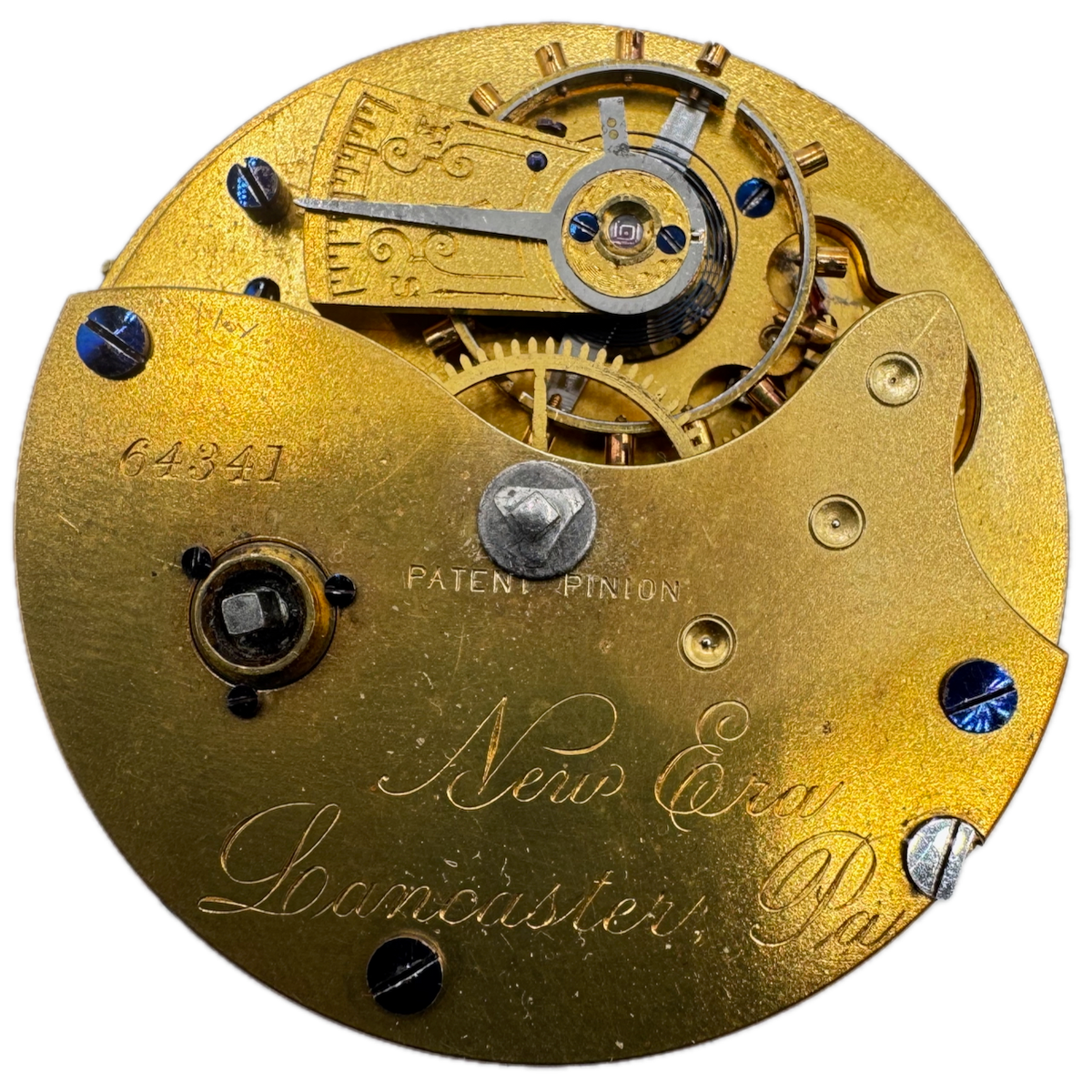 Antique 18s 1881 Lancaster 7j Key Wind Open Face Pocket Watch Movement New Era
