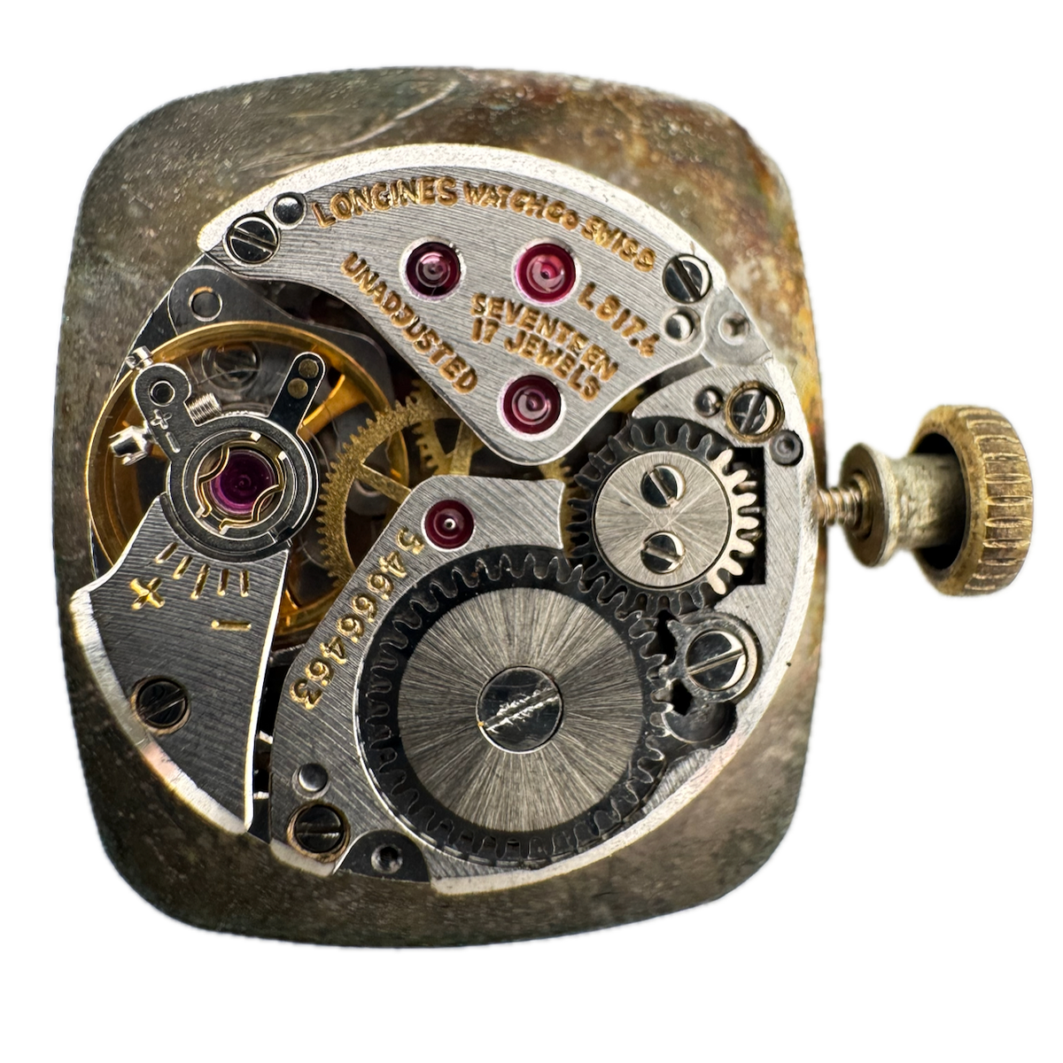 Vintage 15mm 1979 Longines Roman L817.4 Mechanical Wristwatch Movement Swiss 17J