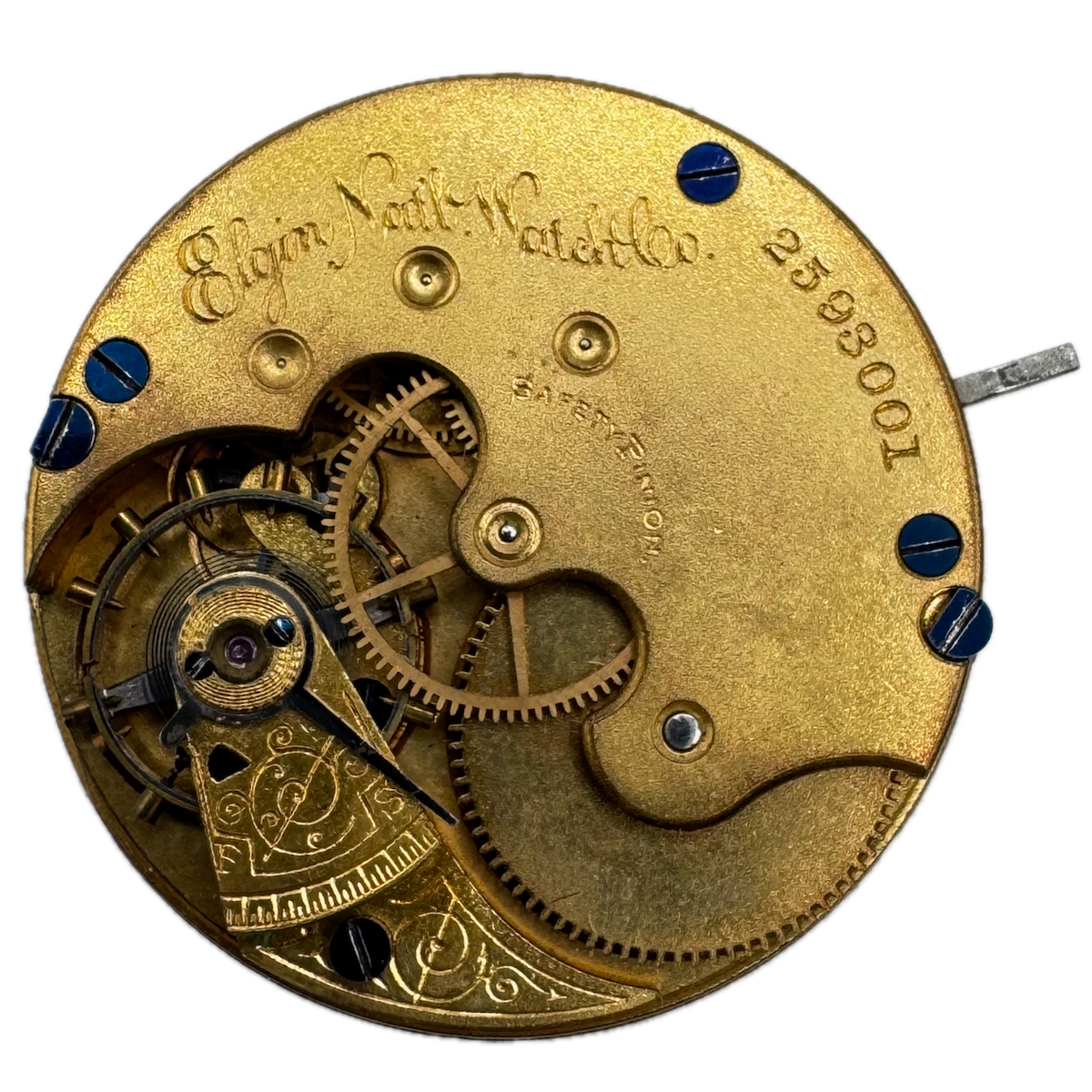 Antique 6s 1888 Elgin 7 Jewel Mechanical Hunter Pocket Watch Movement 95 USA