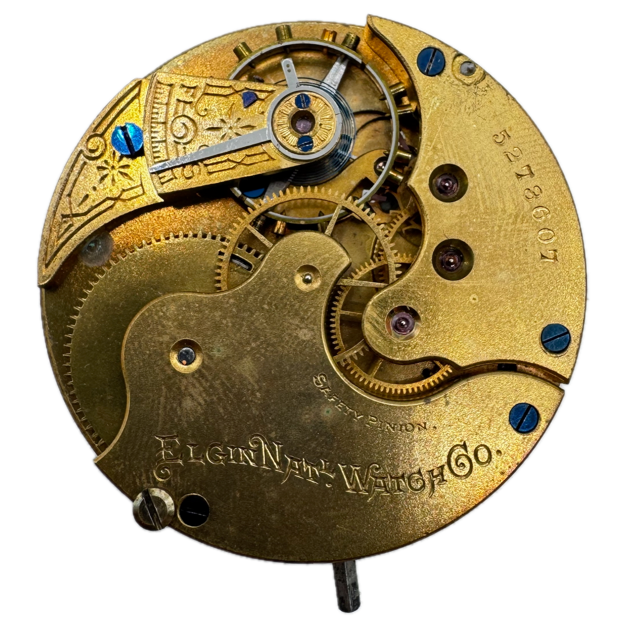 Antique 16s 1894 Elgin 11 Jewel Mechanical Hunter Pocket Watch Movement 92 USA