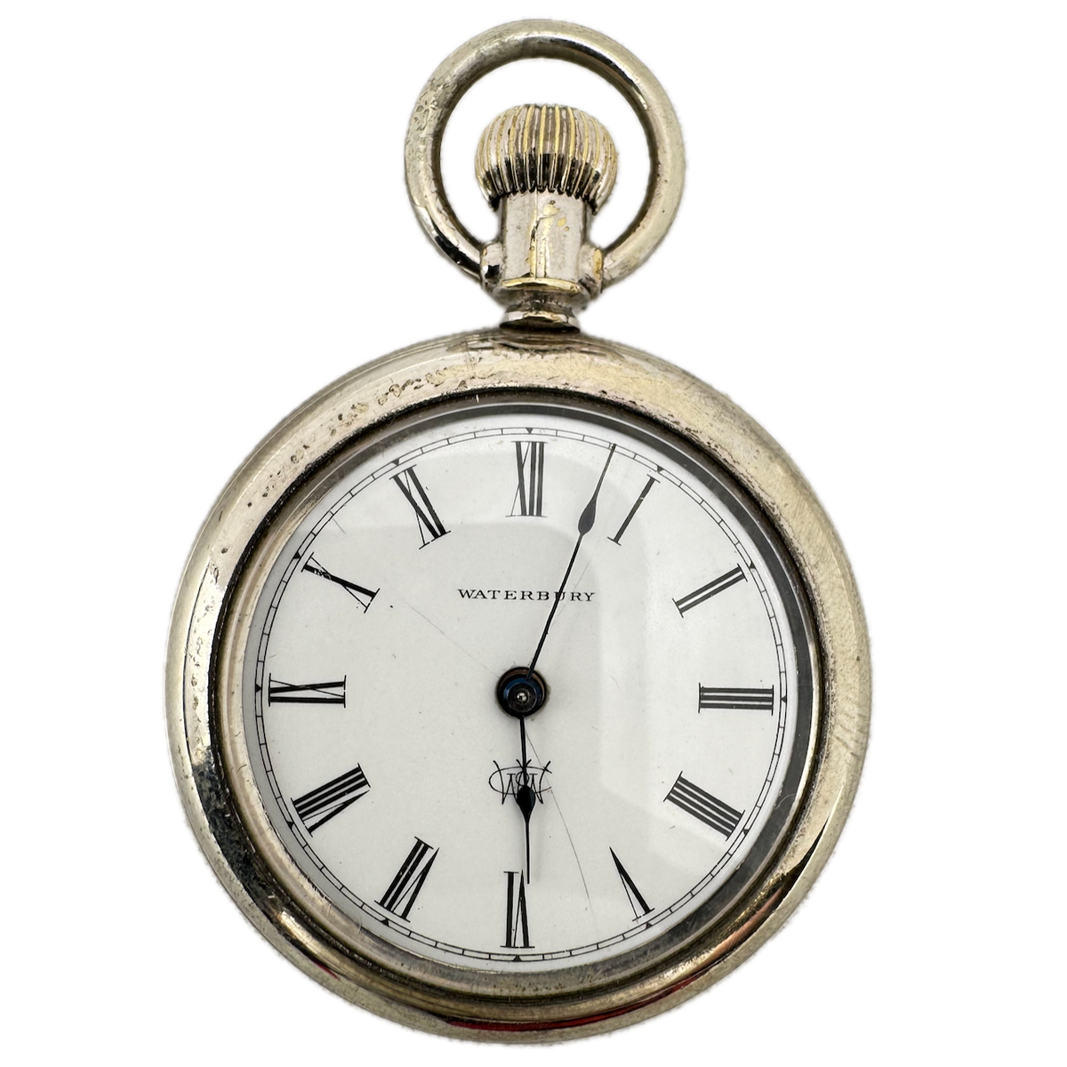 Antique 42mm Waterbury Series L Duplex Escapement Open Face Pocket Watch USA