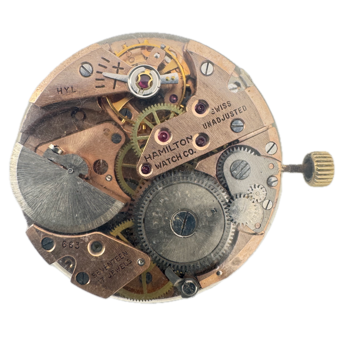 Vintage30mm Hamilton Thin-o-Matic 663 Automatic Men'sWristwatch Movement 1000A