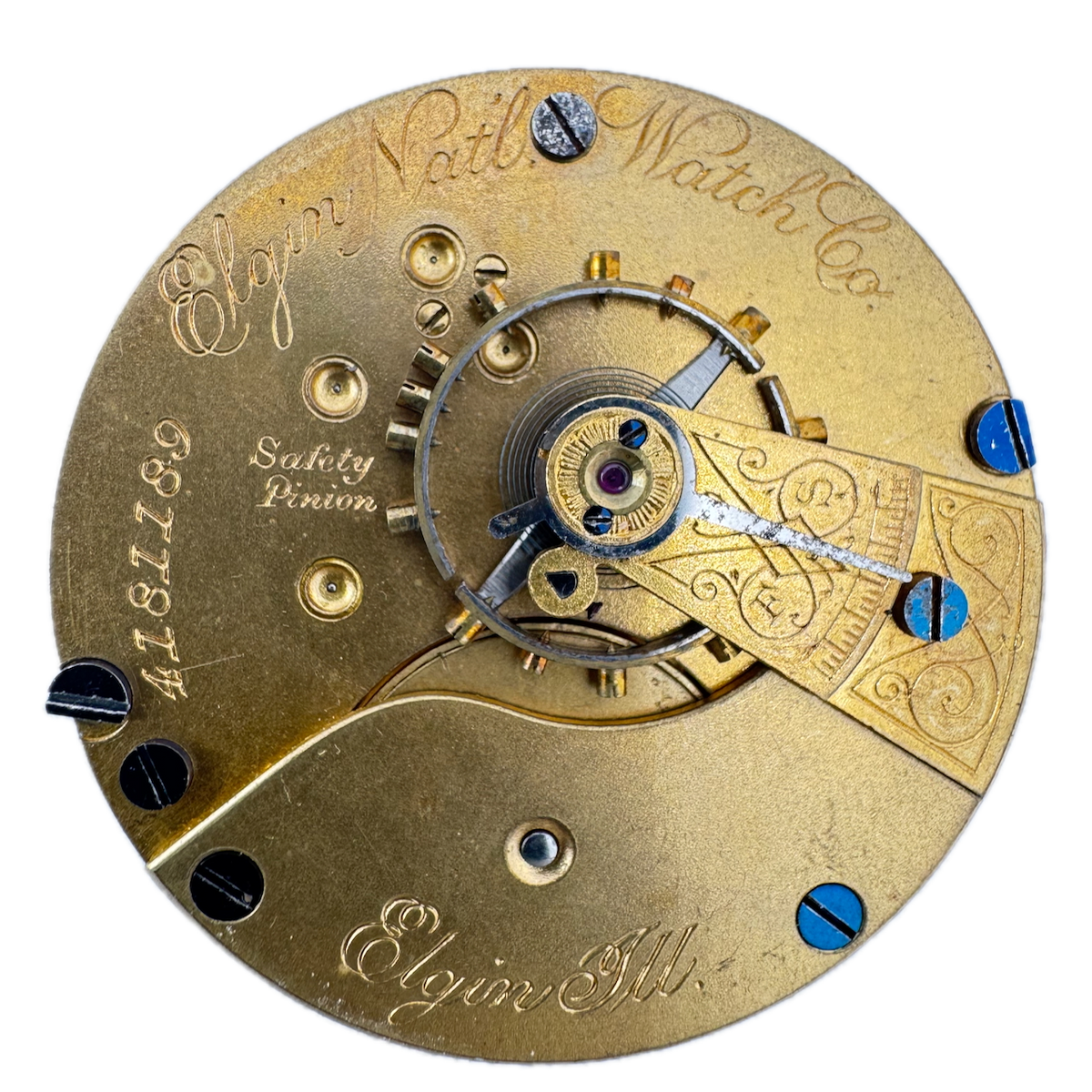 Antique 18s 1891 Elgin 7 Jewel Mechanical Pocket Watch Movement 73 USA