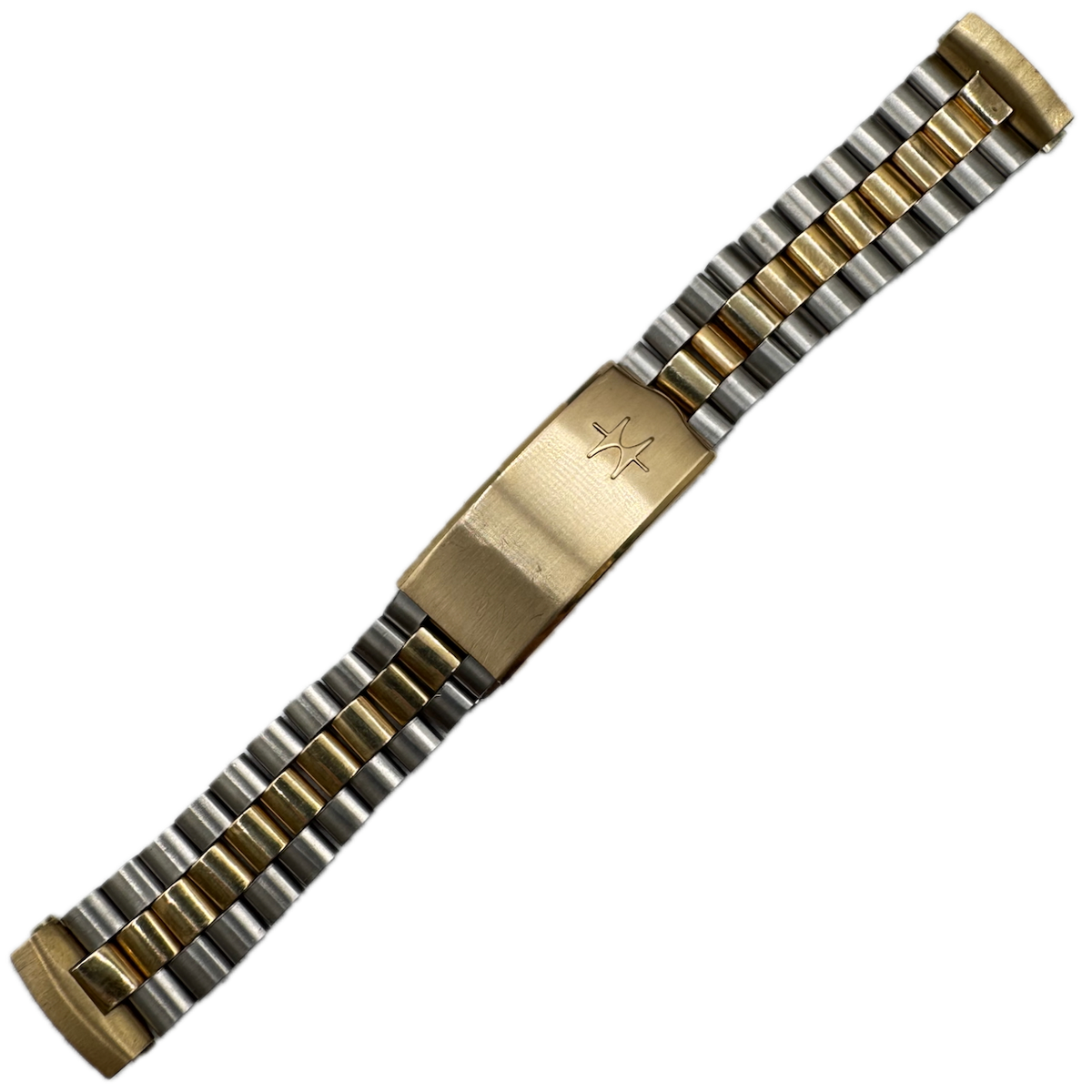 Vintage 19.5mm Drema Men's Wristwatch Band Steel & 10k GF Hamilton Two Tone