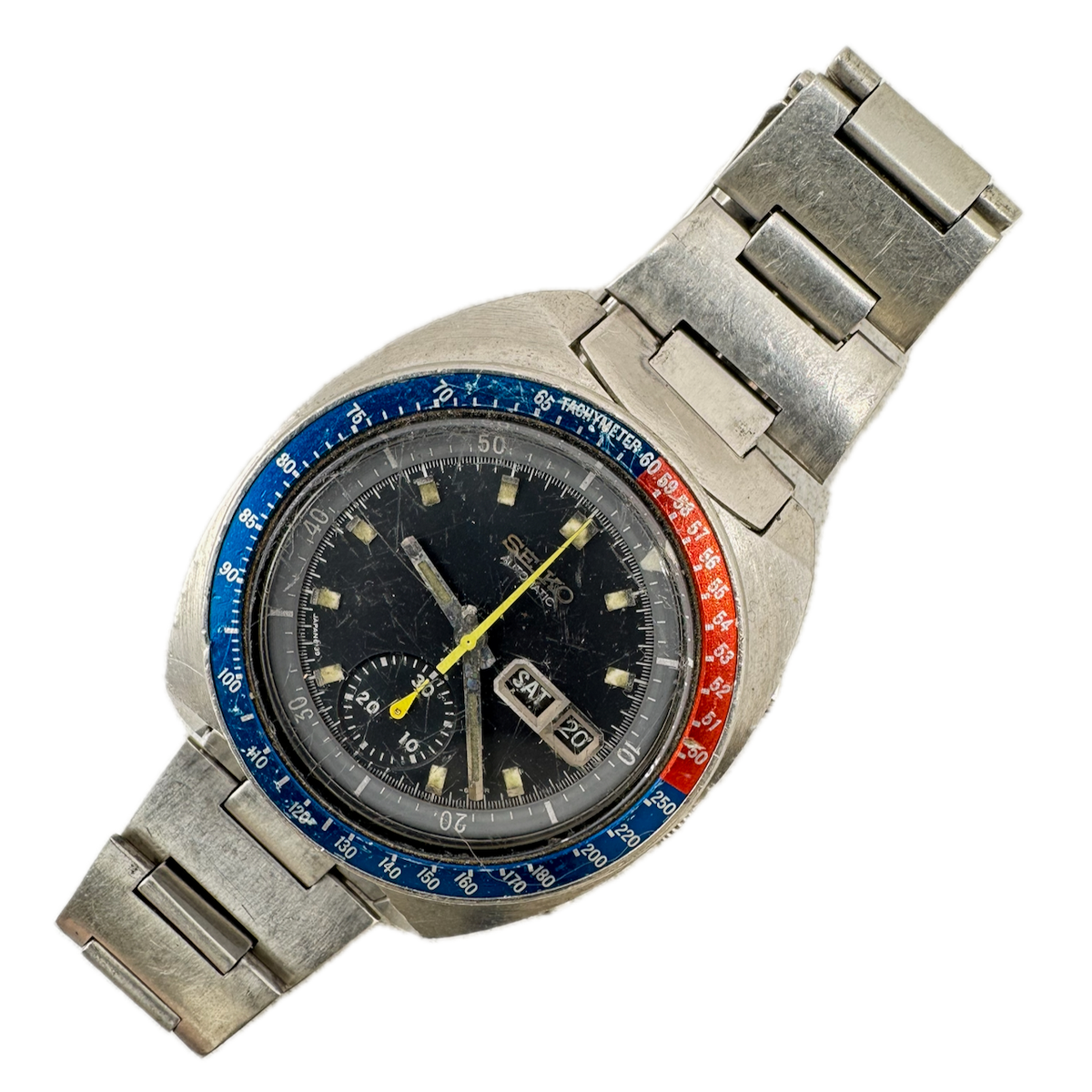 Vintage 41mm Seiko 6139-6005 "Pogue" 17 Jewel Men's Automatic Wristwatch Japan