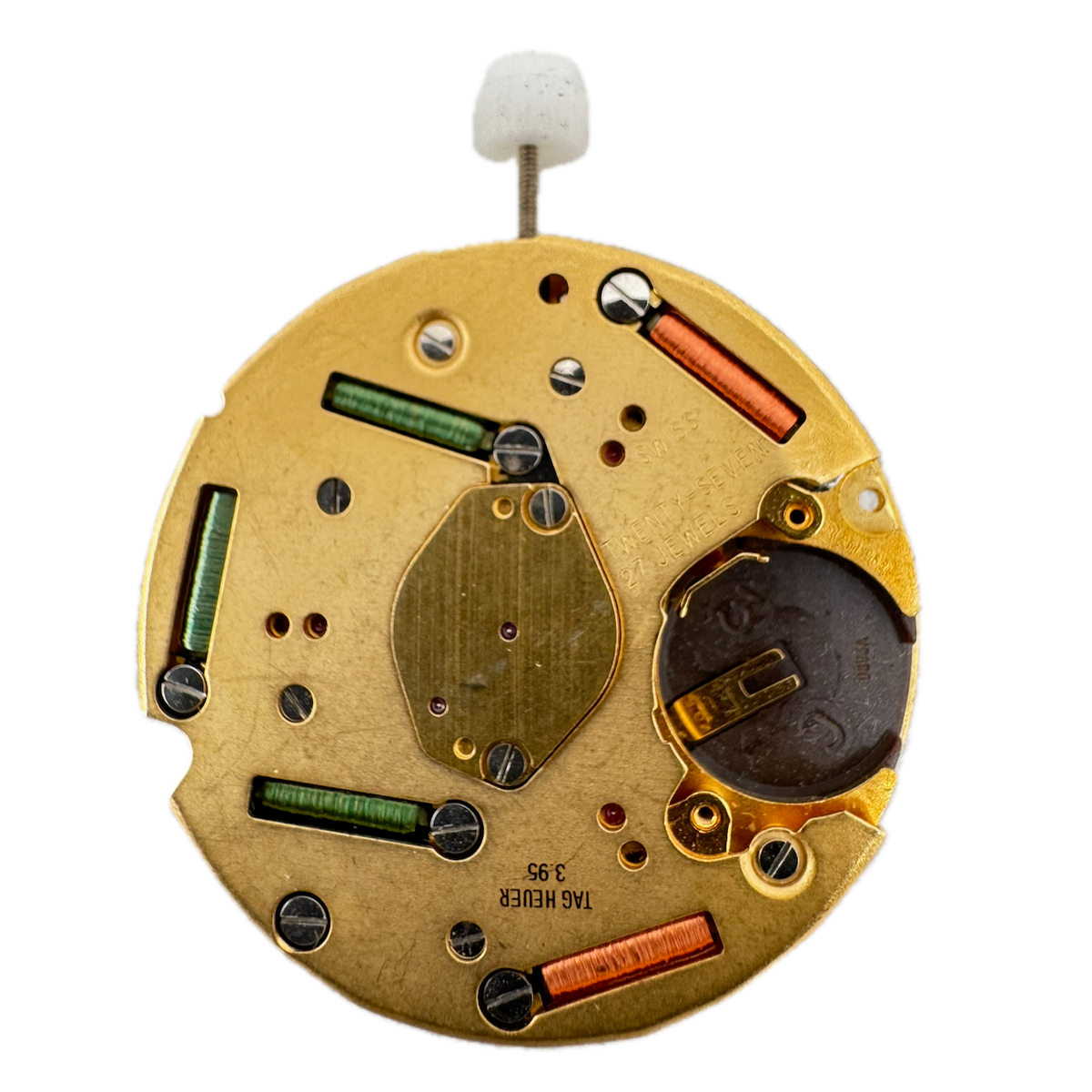 Vintage 30mm Tag Heuer 27 Jewel Quartz Men's Wristwatch Movement ETA 251.262