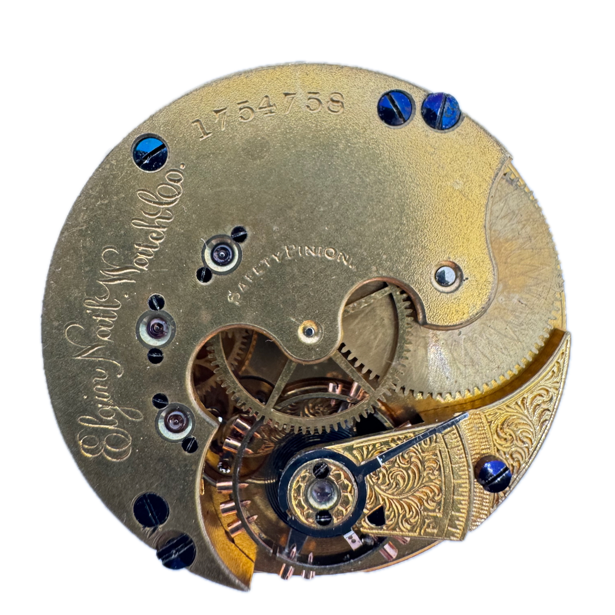 Antique 8s 1885 Elgin 15 Jewel Mechanical Hunter Pocket Watch Movement 66 USA