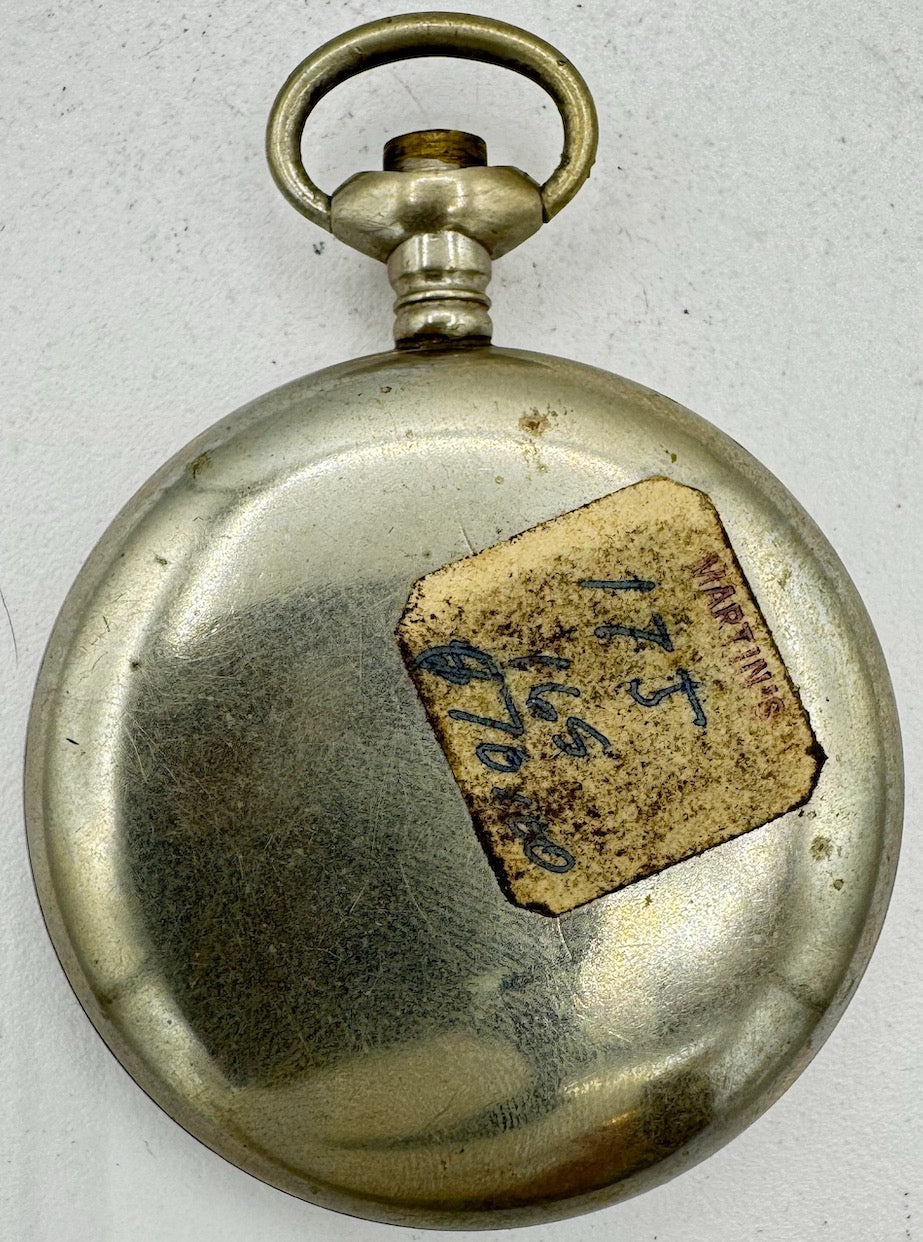 Antique 16s Philadelphia Crown Open Face Pocket Watch Case Silverode Smooth USA