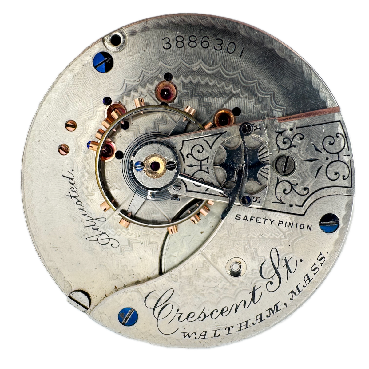 Antique 18s Waltham 15j Mechanical Hunter Pocket Watch Movement Crescent St.
