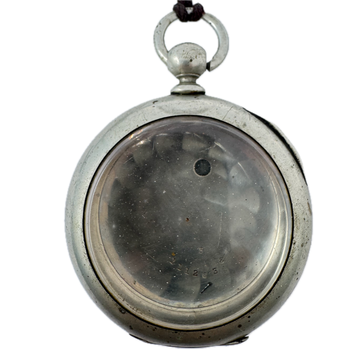 Antique 18s Dueber Open Face Pocket Watch Case for Key Silverine w/ Key USA