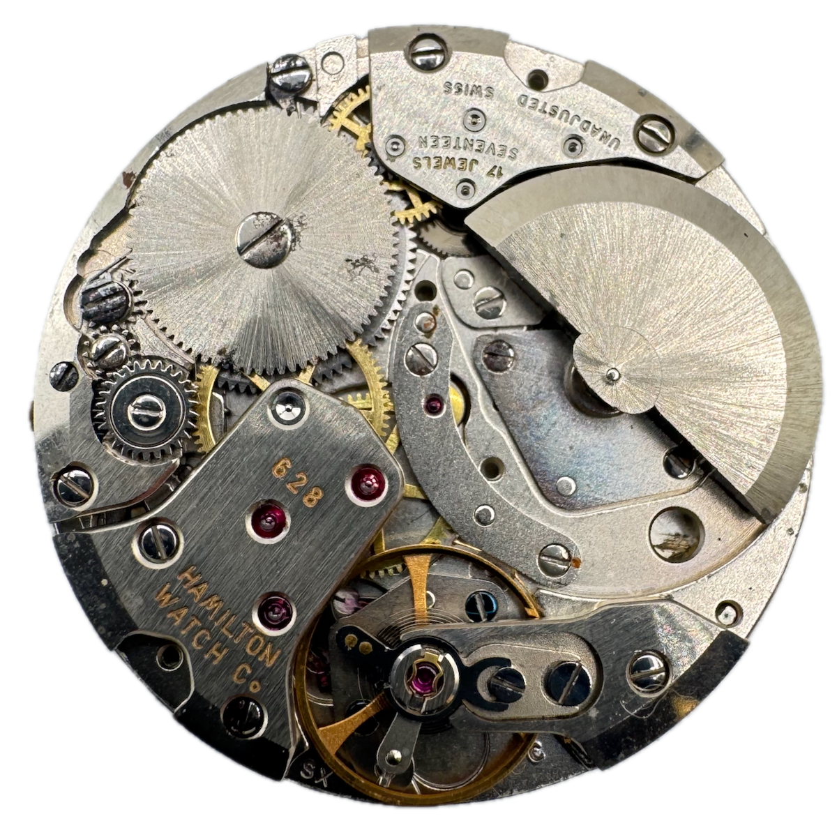 Vintage Hamilton Bunker Hill Micro Rotor Men's Wristwatch Movement 628 Swiss