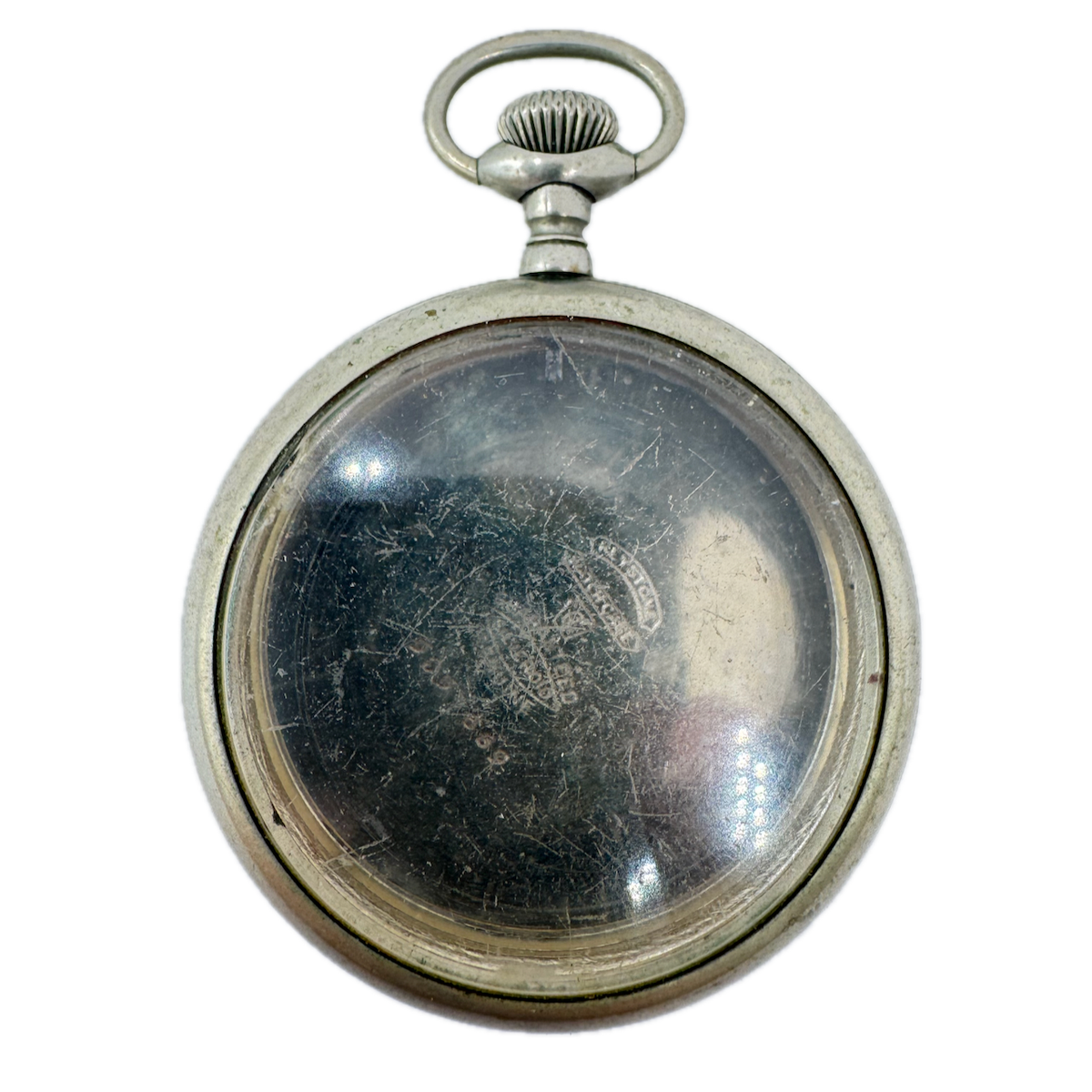 Antique 16 Size Keystone Open Face Pocket Watch Case Silveroid Smooth USA