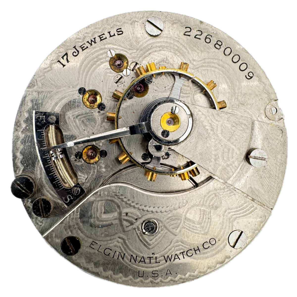 Antique 18s 1920 Elgin 17 Jewel Mechanical Pocket Watch Movement 336 USA 2