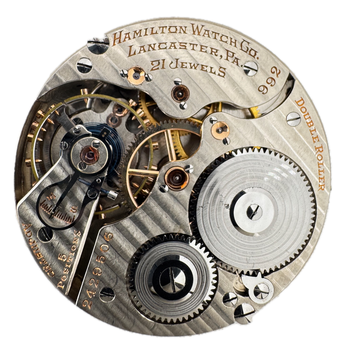 Vintage 16s 1927 Hamilton 21j Mechanical Railroad Pocket Watch Movement 992 USA