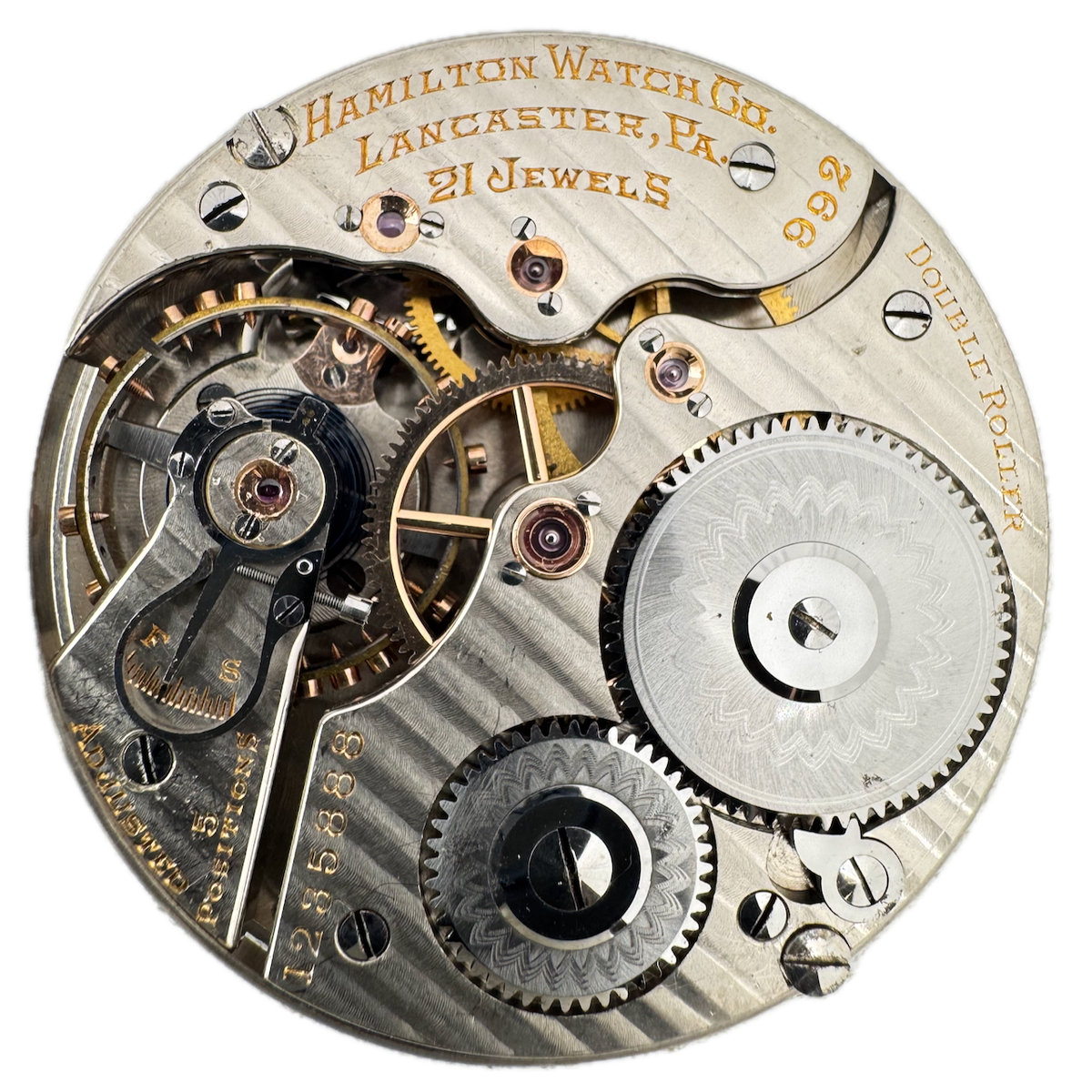 Antique 16s 1917 Hamilton Mechanical Railroad Pocket Watch Movement 992 USA