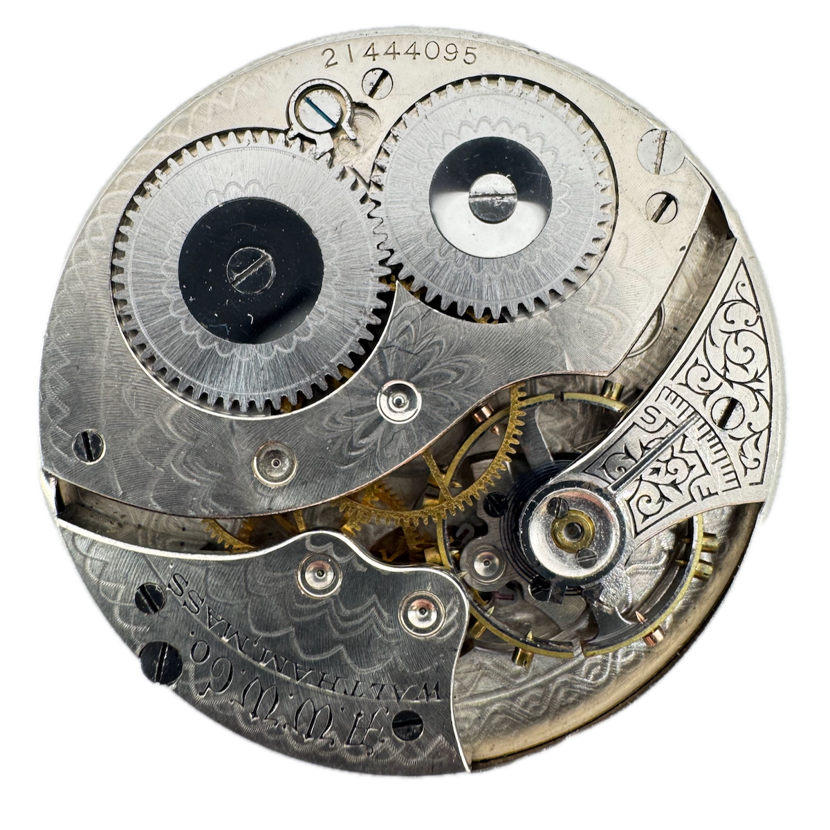 Antique 12s 1917 Waltham 7 Jewel Mechanical Pocket Watch Movement 210 USA