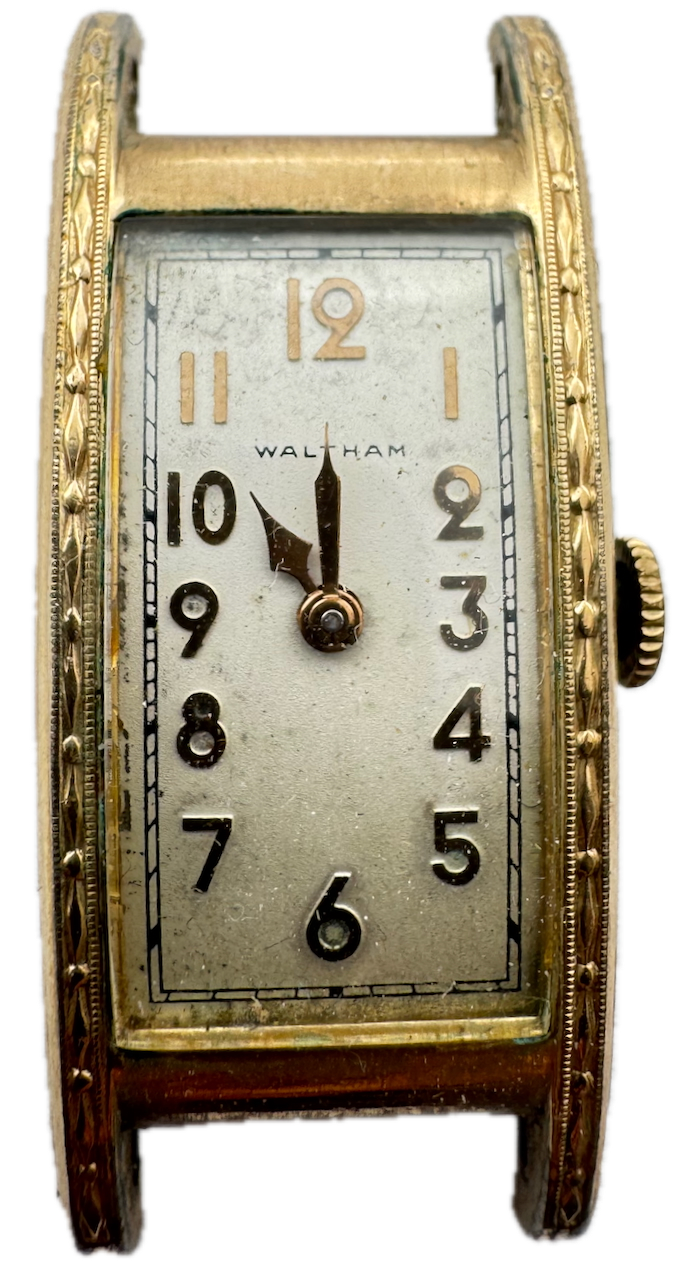 Vintage 1936 Waltham Jobber Case Men's Mechanical Wristwatch 729 USA Gold Tone