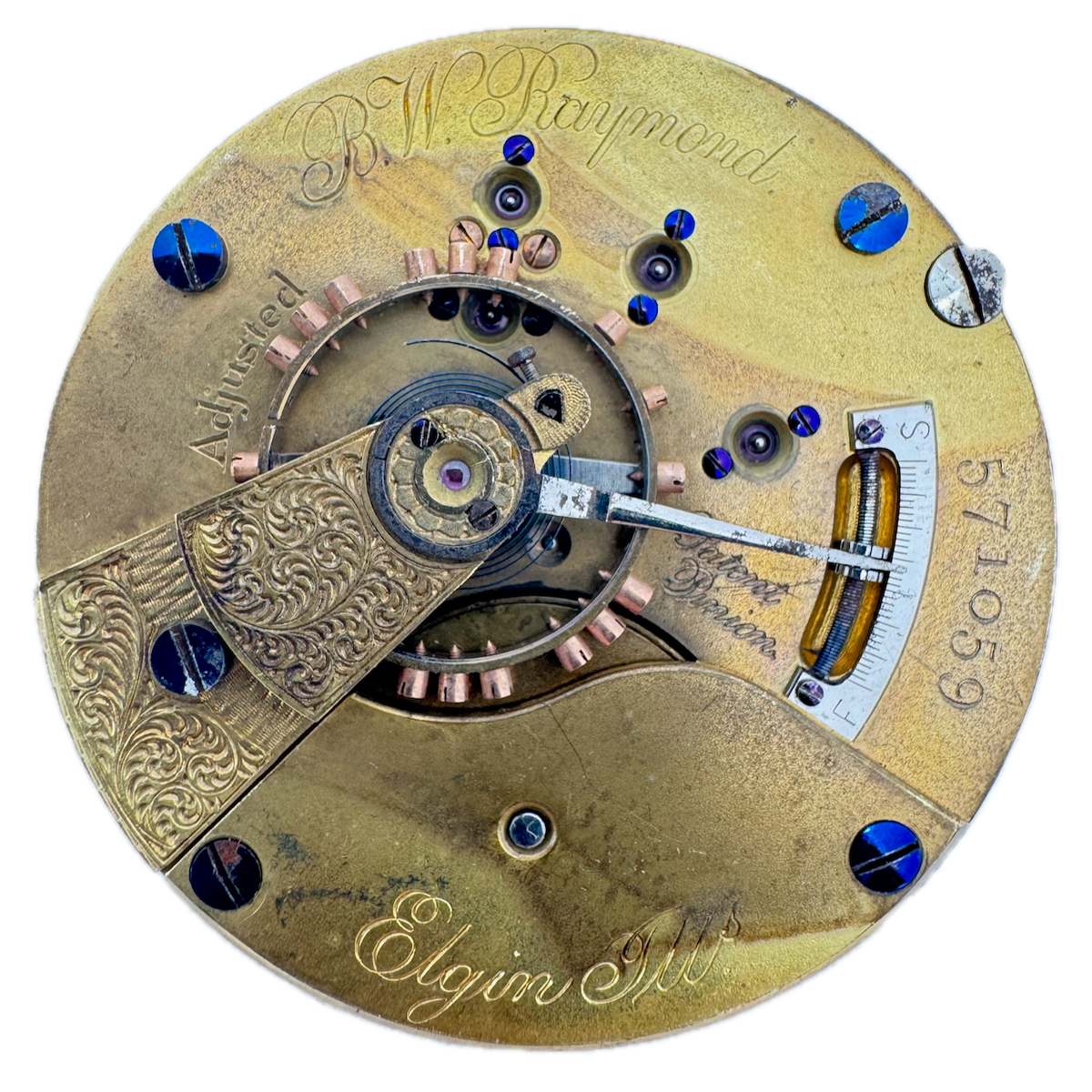 Antique 18s 1879 Elgin 15 Jewel Mechanical Hunter Pocket Watch Movement 70 USA