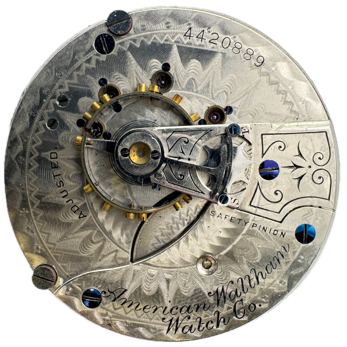 Antique 18s 1891 Waltham W.W.Co. Mechanical Hunter Pocket Watch Movement No. 25