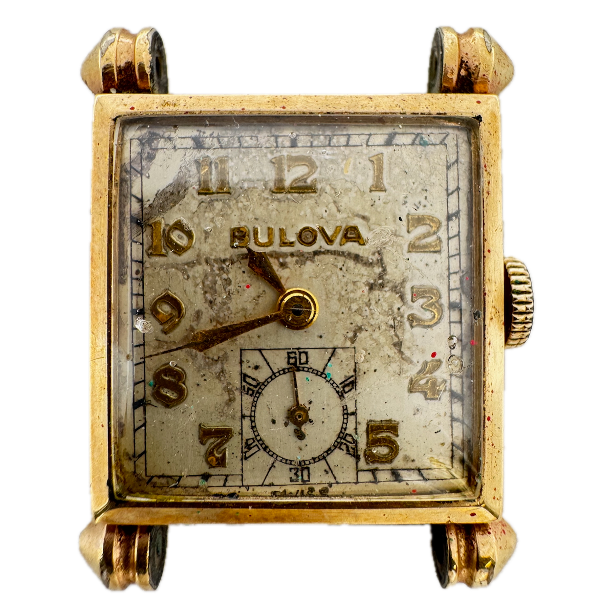 Vintage 1947 Bulova Knickerbocker Men's Mechanical Wristwatch 8AH Swiss 10k RGP