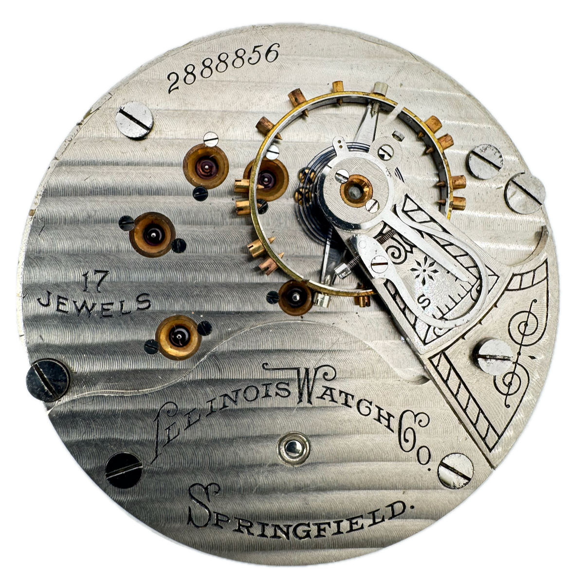 Antique 18s 1916 Illinois 17J Mechanical Open Face Pocket Watch Movement 69 USA
