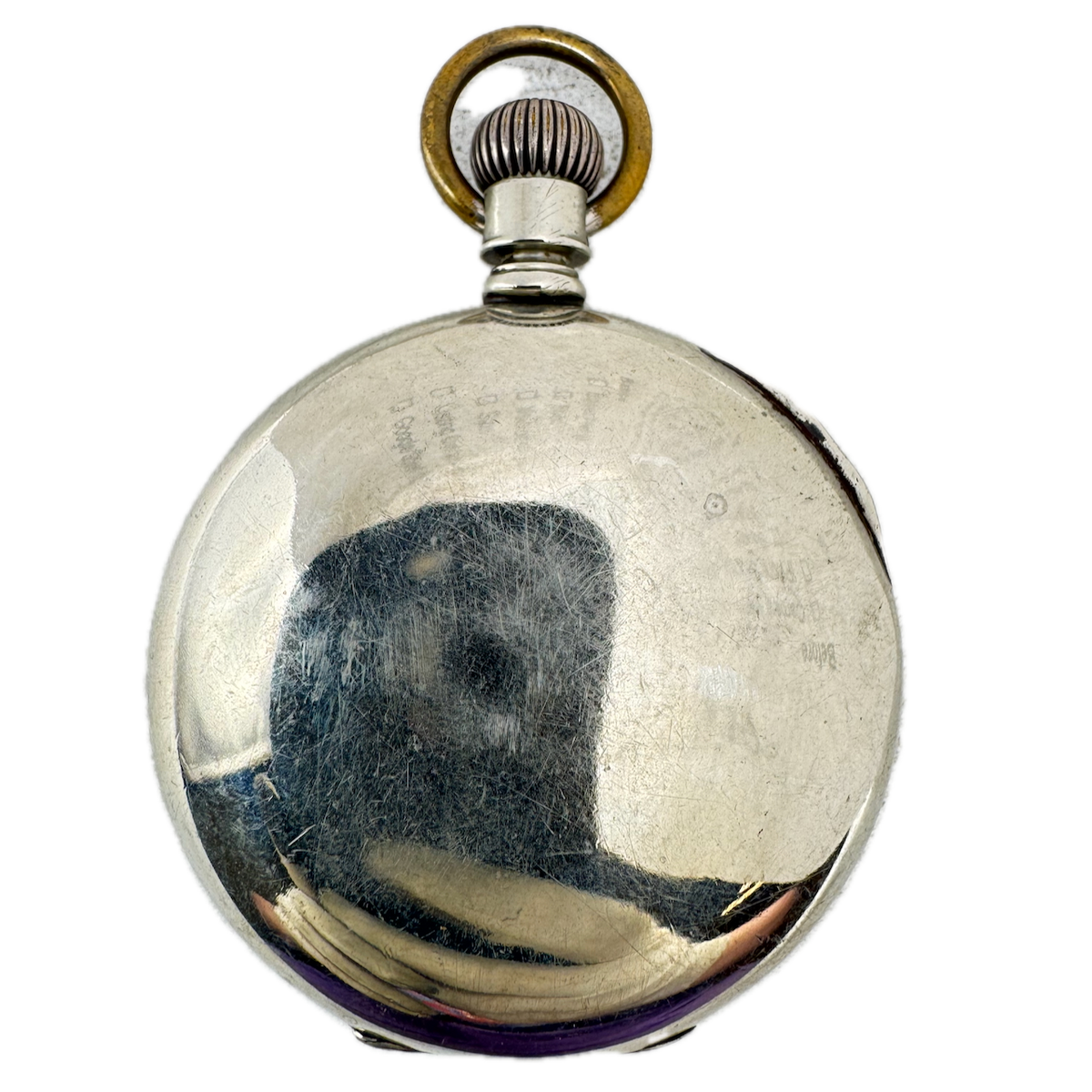 Antique 18s Dueber Open Face Pocket Watch Case for Key Wind Silverine USA