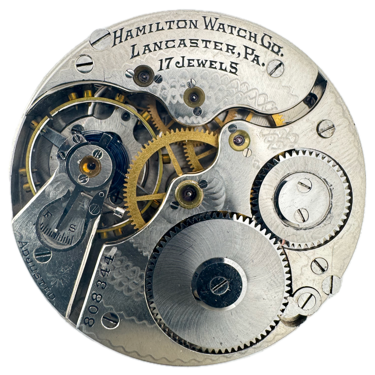 Antique 16s 1911 Hamilton 17j Mechanical Hunter Pocket Watch Movement 975 USA