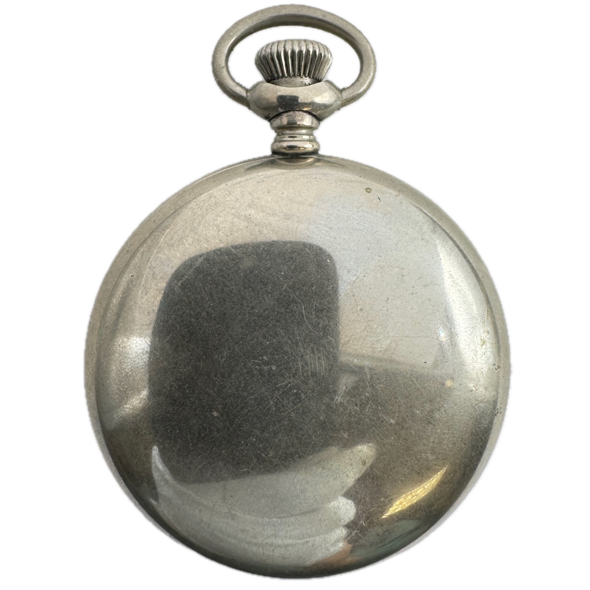 Antique 18 Size Keystone Open Face Pocket Watch Case Silveroid Smooth USA