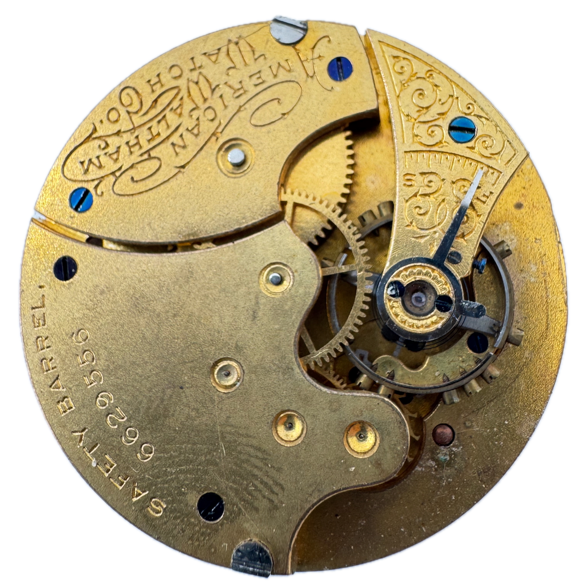 Antique 6s 1894 Waltham 7 Jewel Mechanical Hunter Pocket Watch Movement J USA