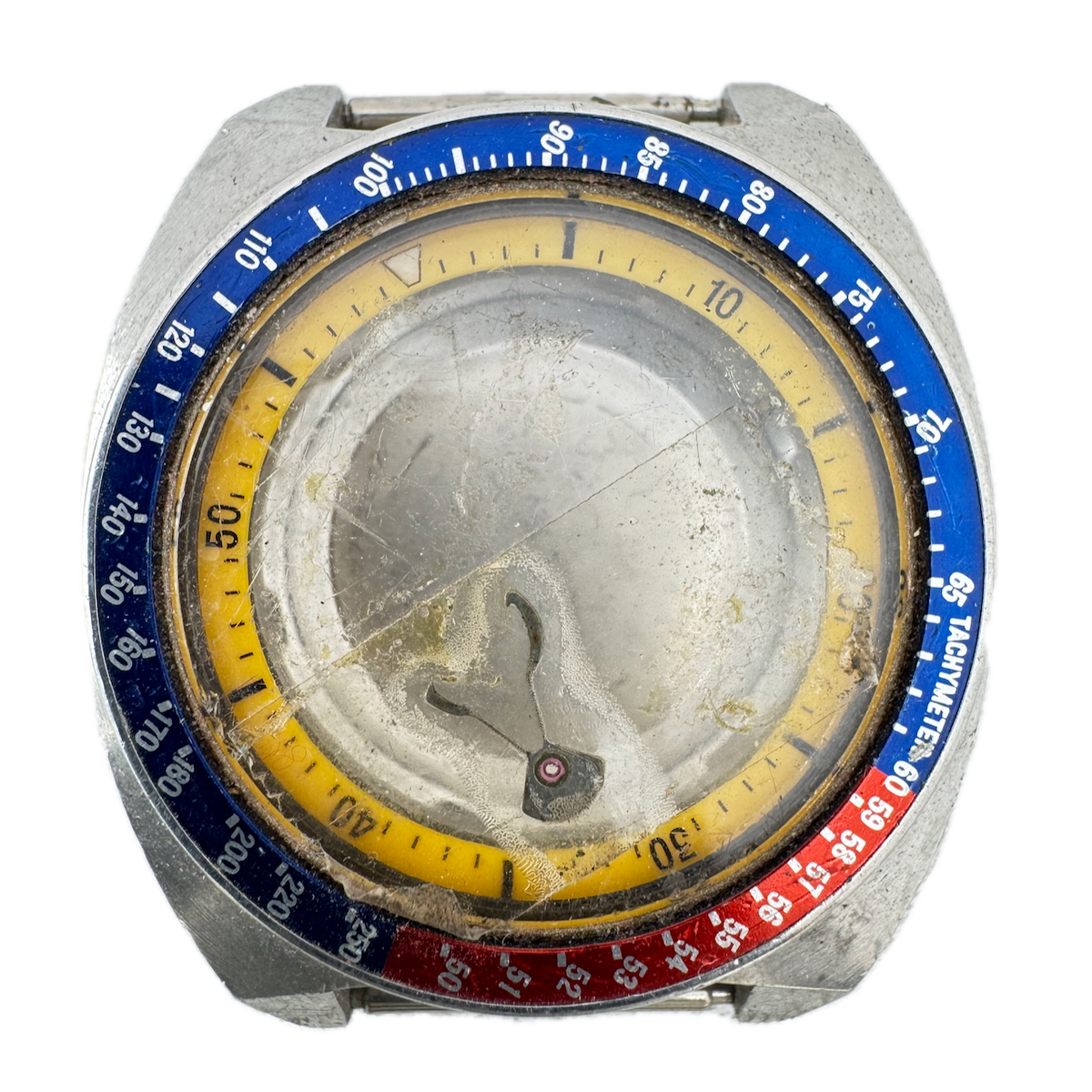 Vintage Seiko 6139-0092 Pogue Men's Wristwatch Case 41mm Stainless Steel Japan